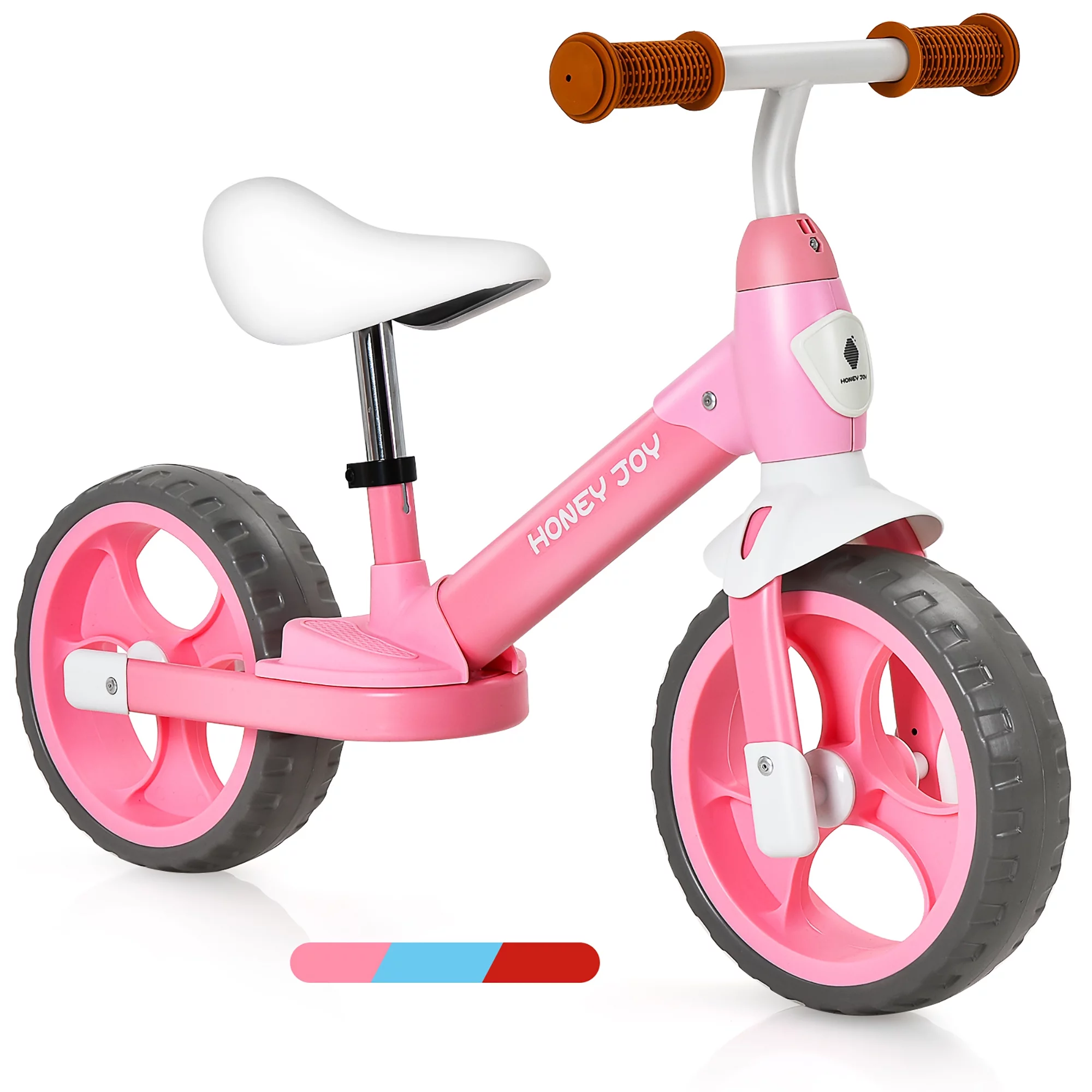 Honey Joy Kids Balance Bike Toddler Training Bicycle w/ Feetrests for 2-5 Years Old Blue