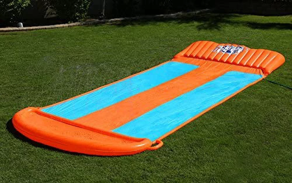 H2OGO! 18′ Triple Lane Water Slide with Ramp