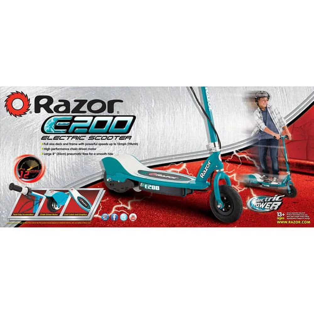 Razor E200 High Torque Electric-Powered Scooter – Teal