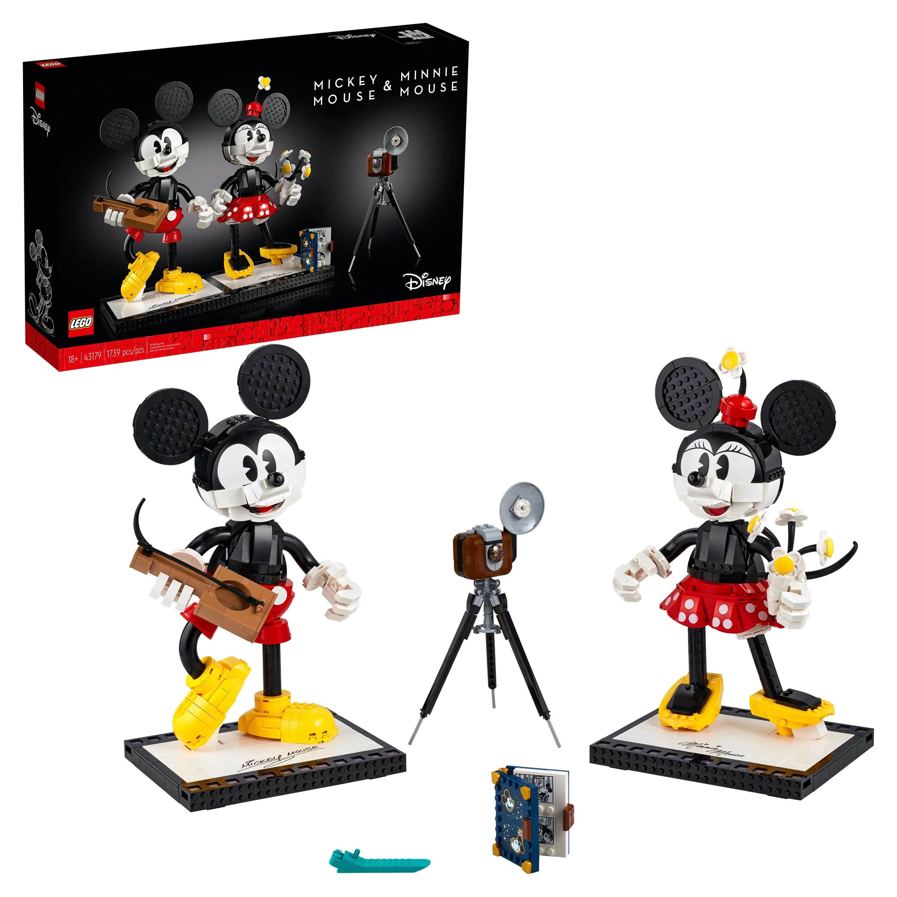 LEGO Disney Mickey Mouse & Minnie Mouse Buildable Characters 43179 (1,739 Pieces)