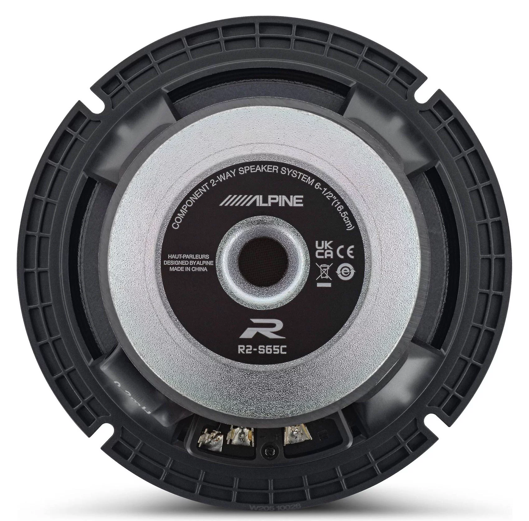 Pair Alpine R2-S65 6.5″ 2-Way+R2-S65C High-Resolution Component Car Speakers