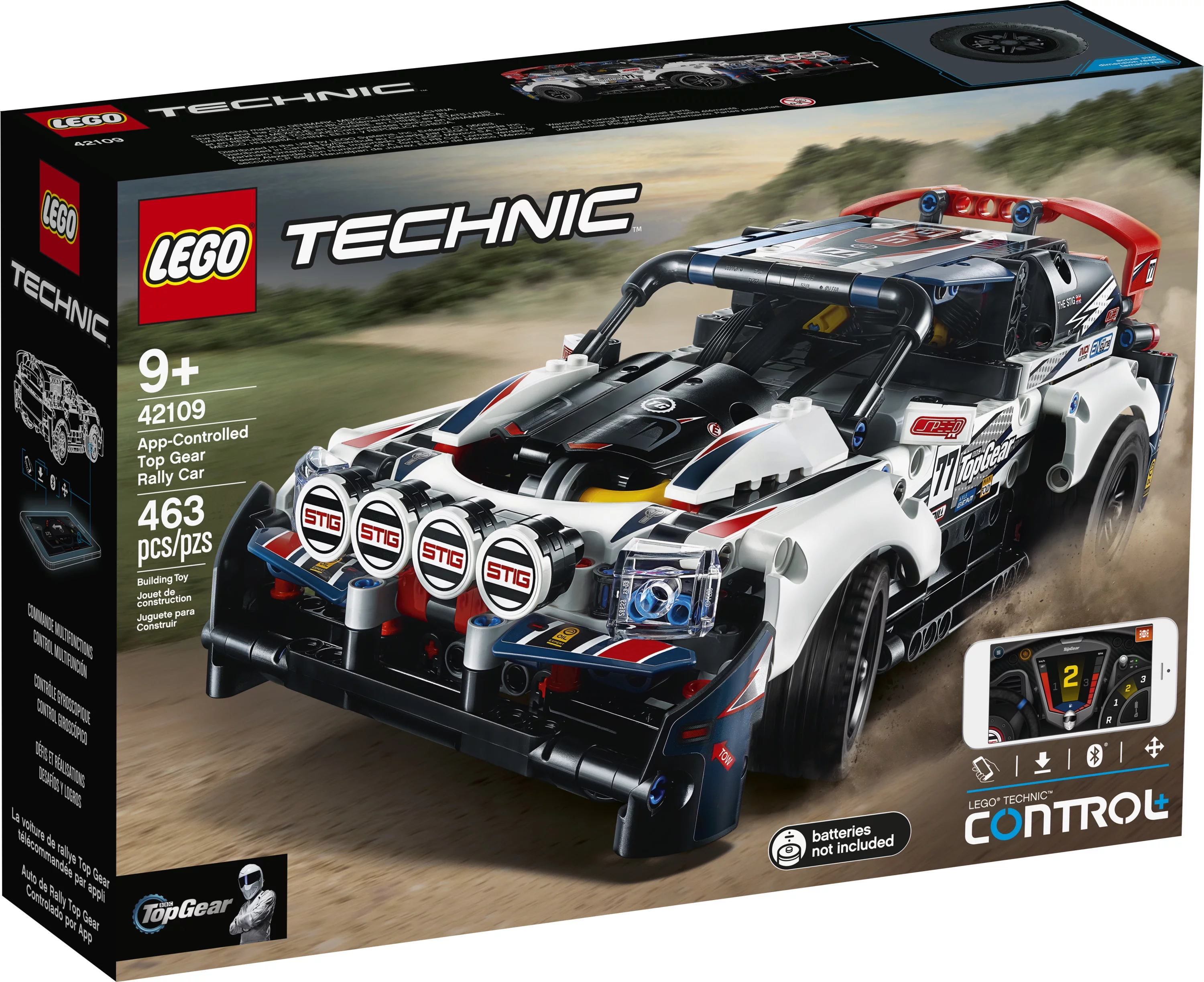 LEGO Technic App-Controlled Top Gear Rally Car 42109