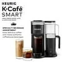 Keurig K-Cafe SMART Single Serve K-Cup Pod Coffee, Latte and Cappuccino Maker, Black