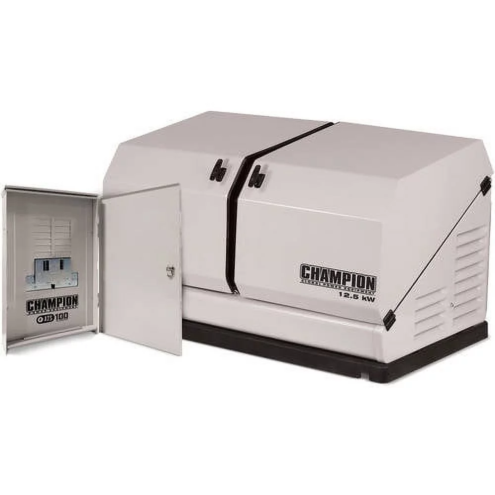 Champion 12.5-kW Home Standby Generator with 100-Amp Outdoor-Rated Automatic Transfer Switch