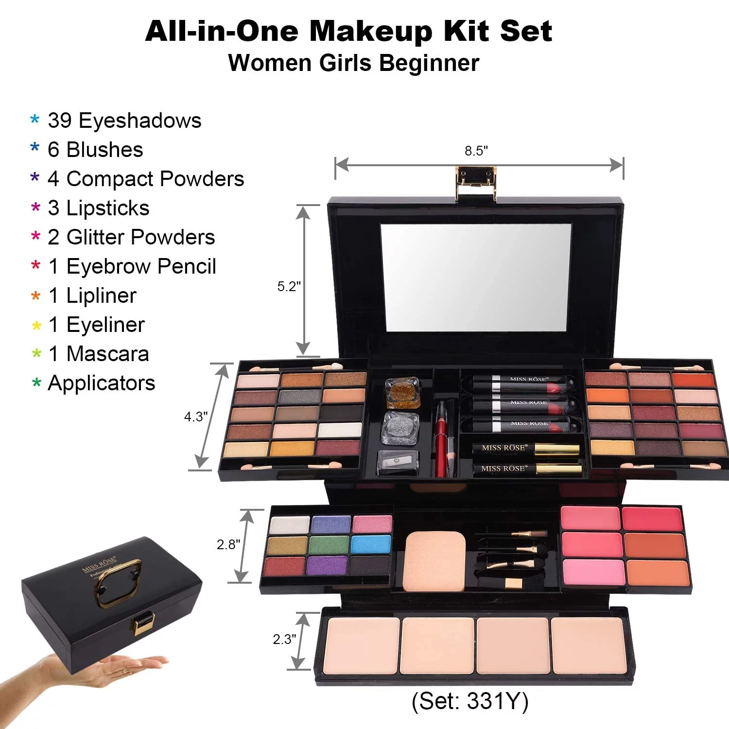 58 Colors Professional Makeup Kit for Women Full Kit,Makeup Set for Teenage Girl,All in One Makeup Gift Set for Beginner