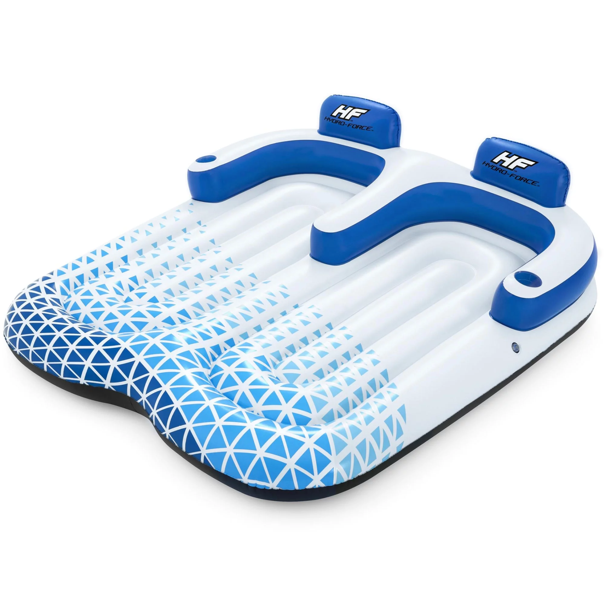 Bestway Hydro-Force Indigo Wave 72″ 2 Person Inflatable Lounge Pool Float