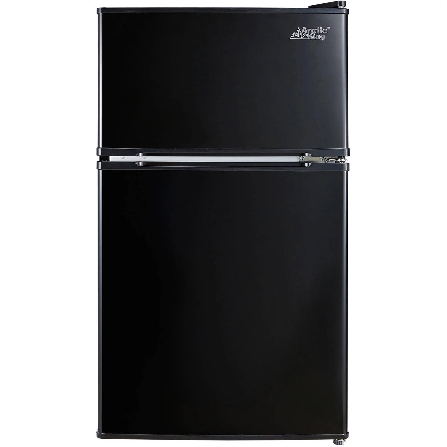 Arctic King 3.2 Cu ft Two Door Mini Fridge with Freezer, Black, E-Star, ARM32D5ABB