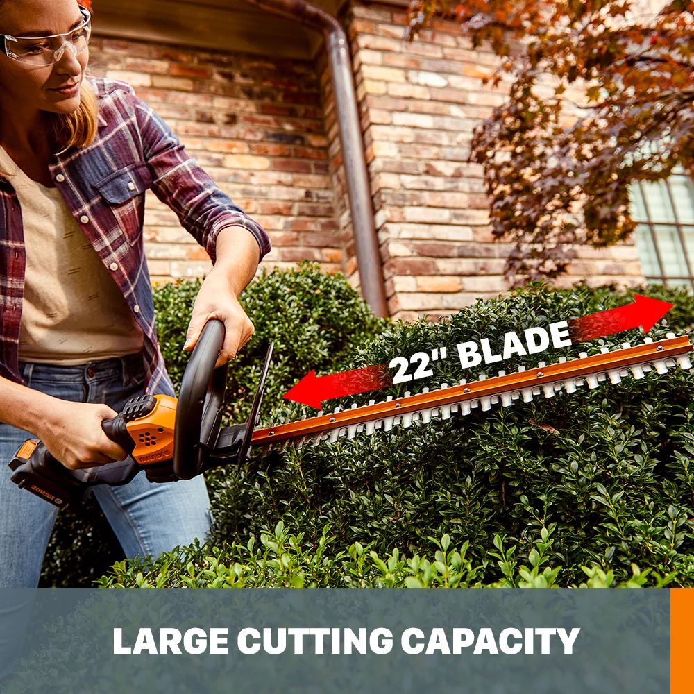 Worx Cordless 20V Leaf Blower, Hedge Trimmer, & Weed Trimmer Combo Kit