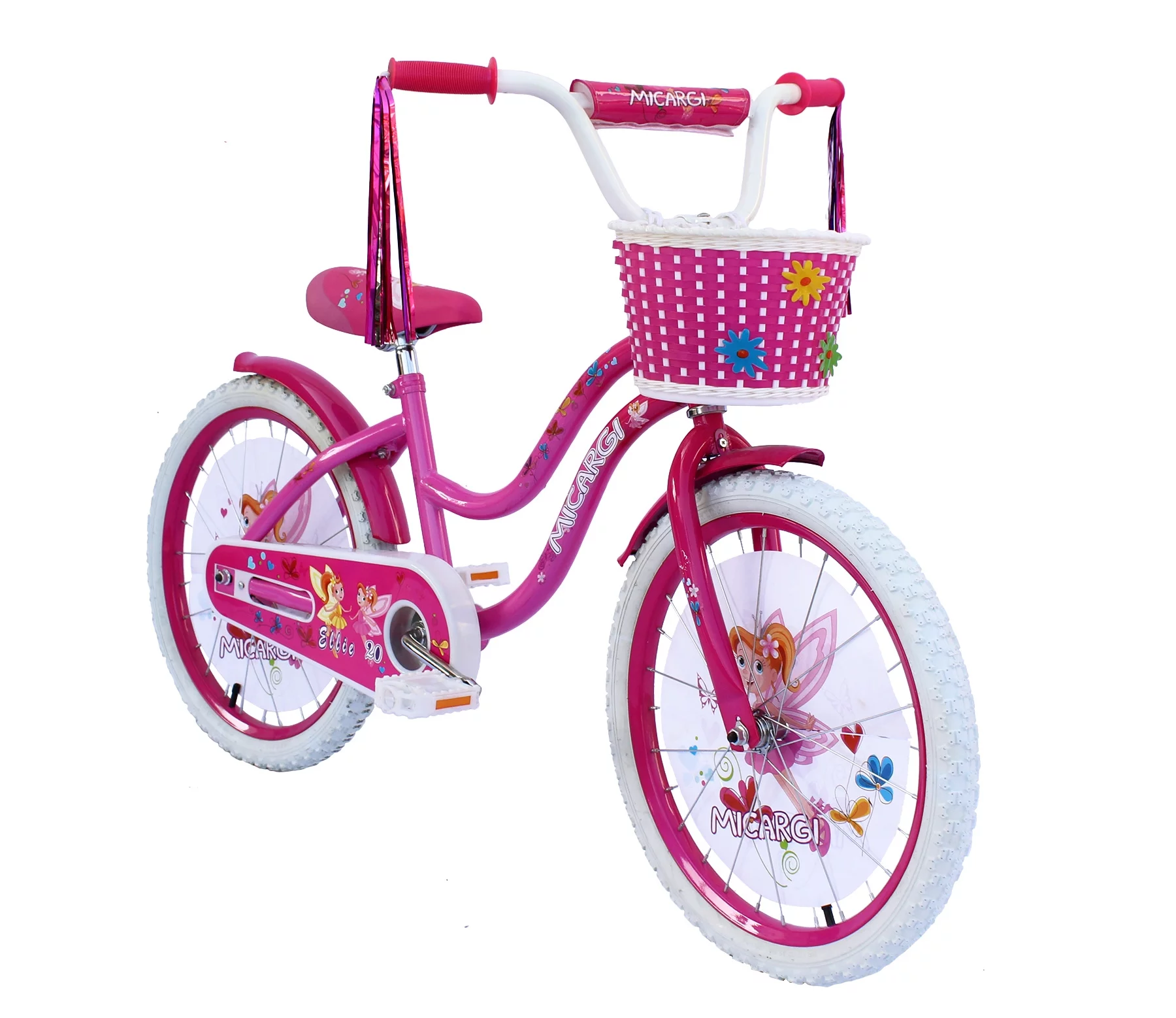 Micargi ELLIE-G-20-HPK-PK 20 in. Girls Bicycle, Hot Pink and Pink