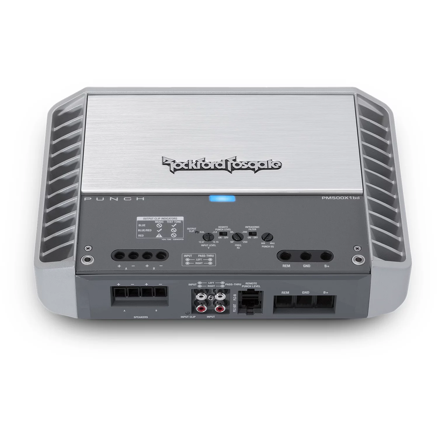 Rockford Fosgate PM500X1bd Punch Marine 500 Watt Class-bd Mono Amplifier