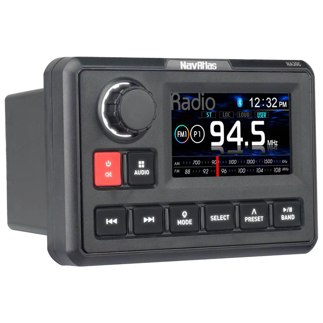 New NavAtlas NA30C Marine Digital Media Receiver (Does not play CDs) w/ Bluetooth