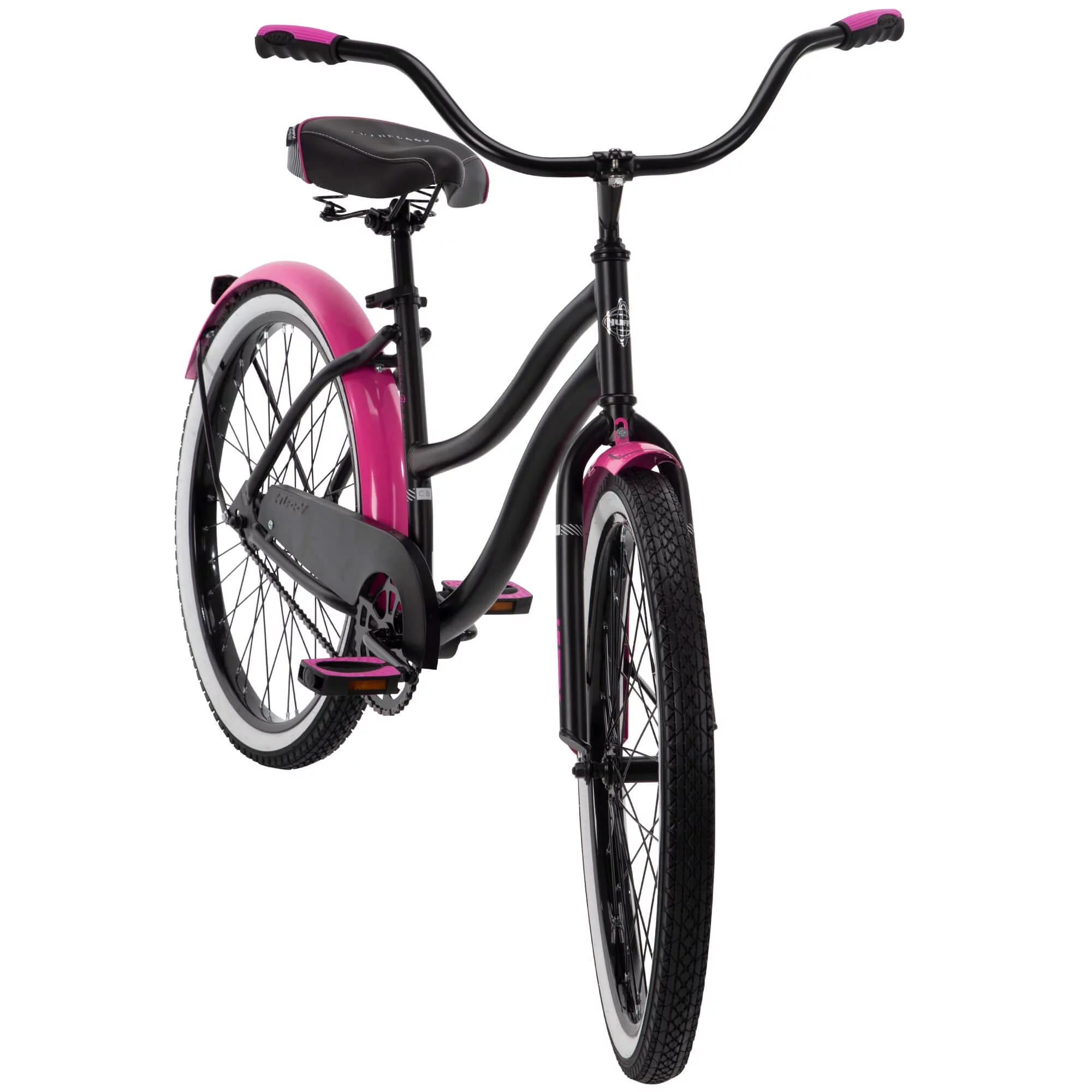 Huffy 24″ Cranbrook Girls Cruiser Bike for Women, Black