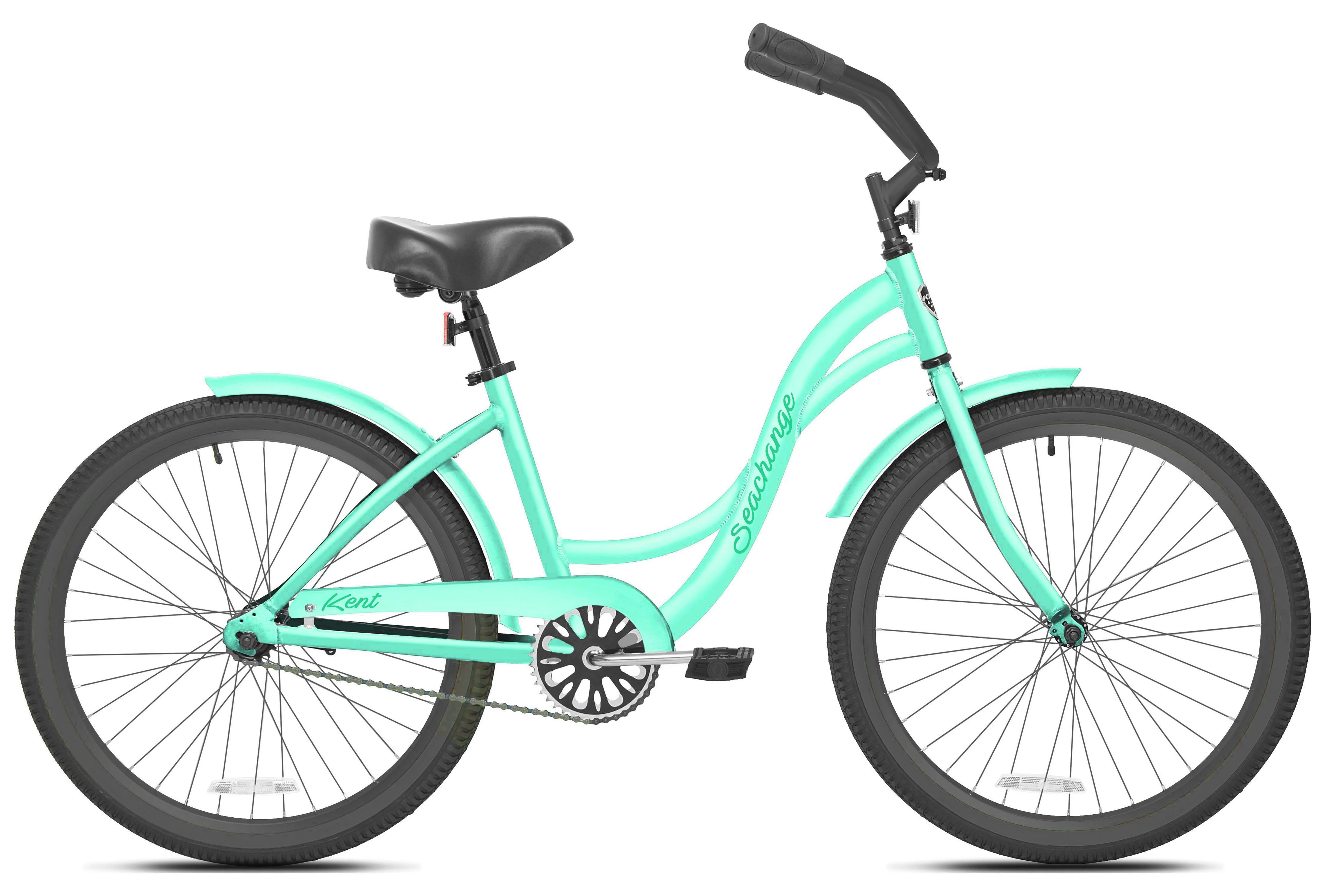 Kent Bicycles 24-inch Girl’s Seachange Beach Cruiser Bicycle, Mint Green, Teen