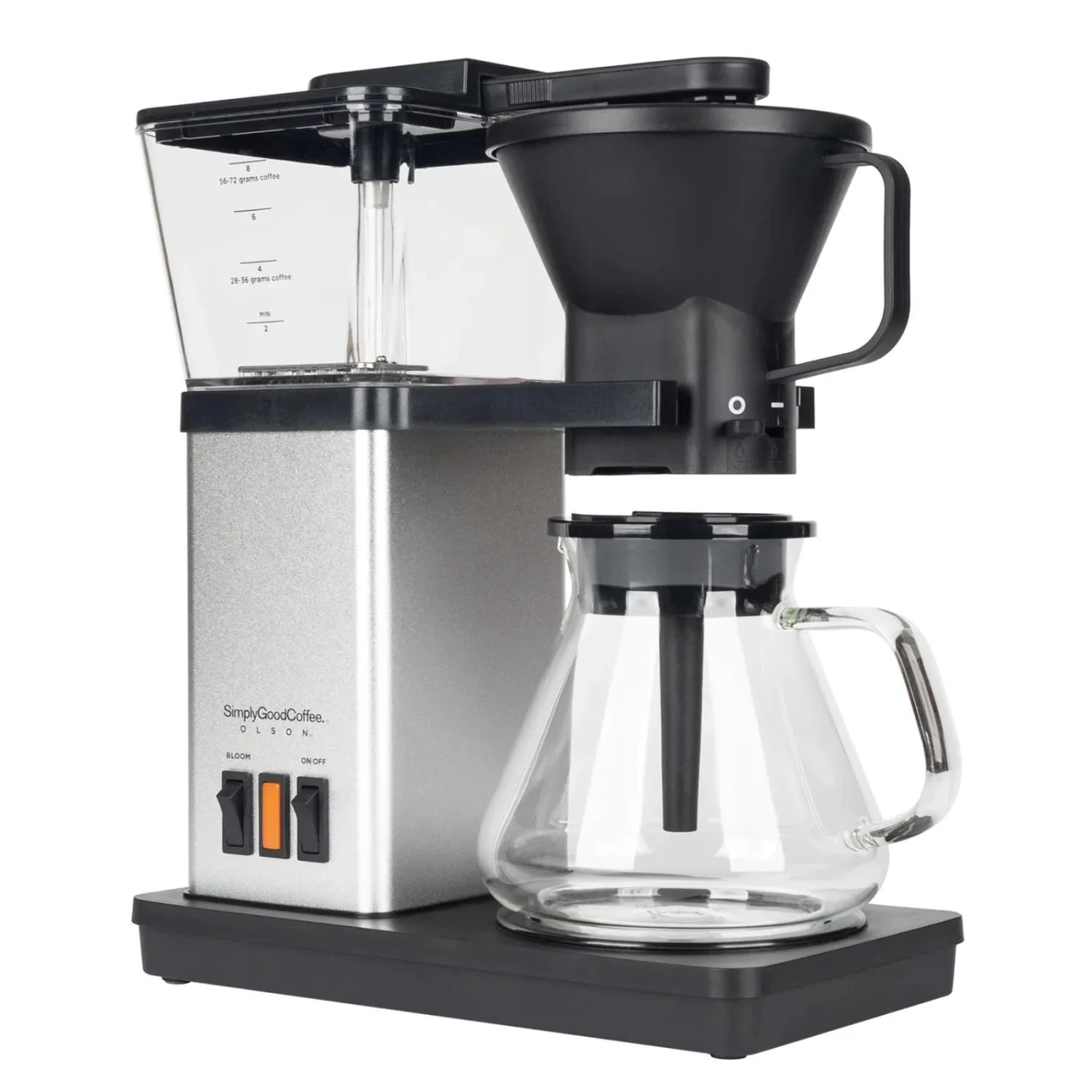 SimplyGoodCoffee Brewer – The best automatic drip coffee flavor possible at the flip of a switch