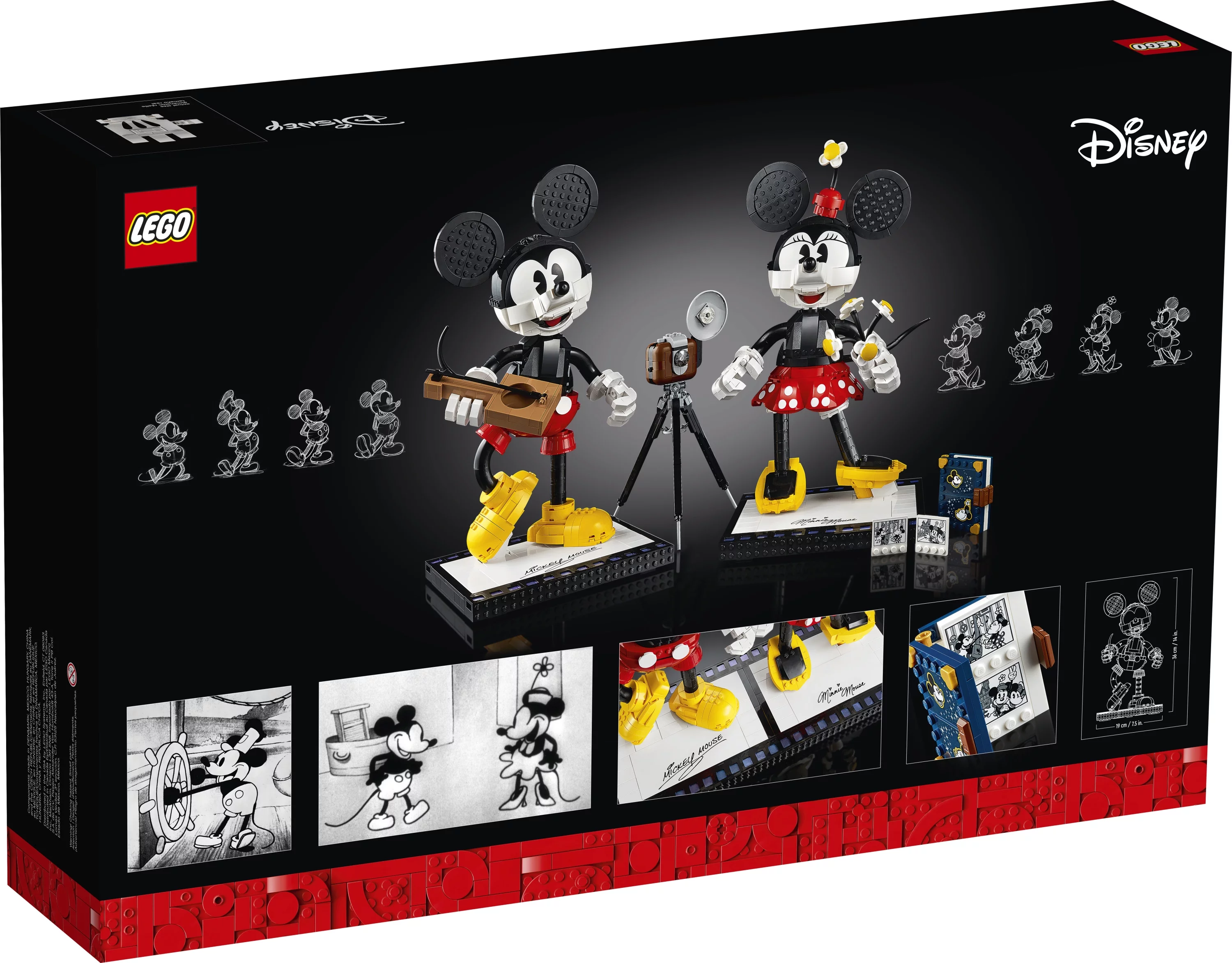 LEGO Disney Mickey Mouse & Minnie Mouse Buildable Characters 43179 (1,739 Pieces)