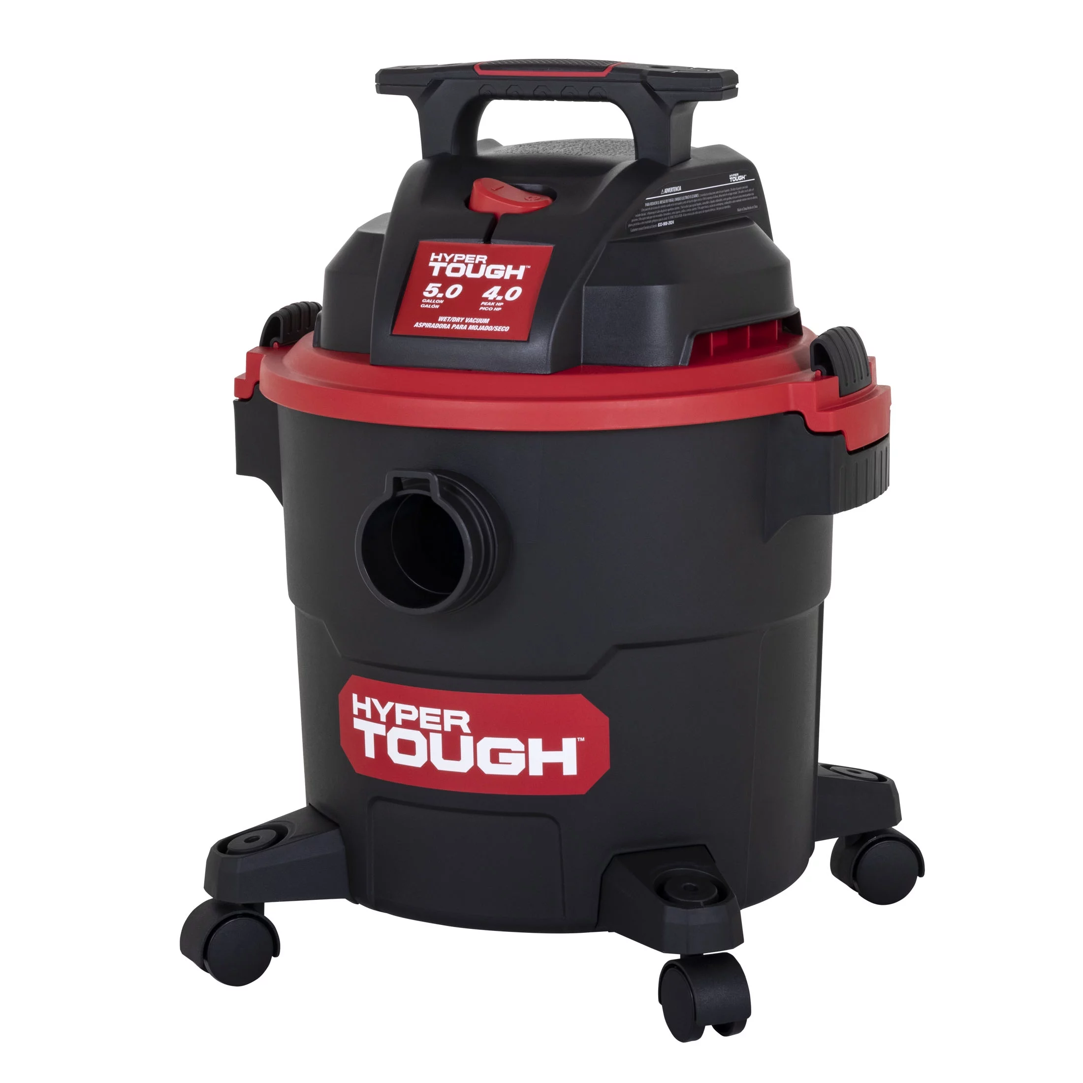 Hyper Tough 5 Gallon Wet/Dry Vacuum for the Car, Garage, Home or Workshop