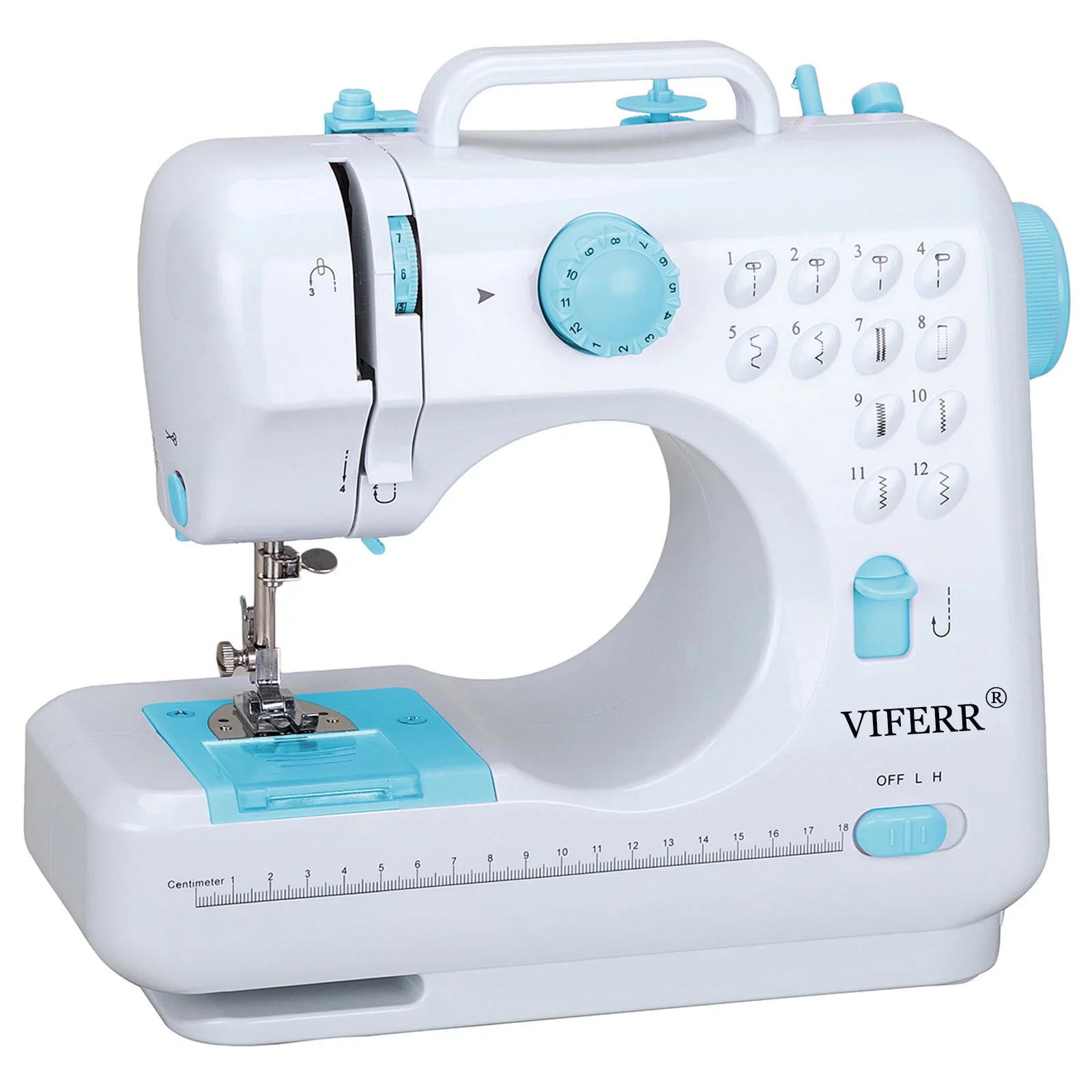 VIFERR Portable Sewing Machine, Mini Sewing Machine Handheld Electric Sewing Machines 12 Stitches for Beginners Kids