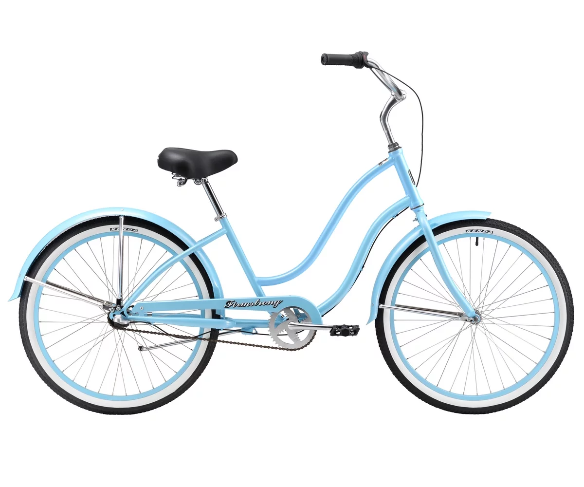 Firmstrong Siren Lady Beach Cruiser Bicycle, 26″, Women’s, Three Speed, Blue