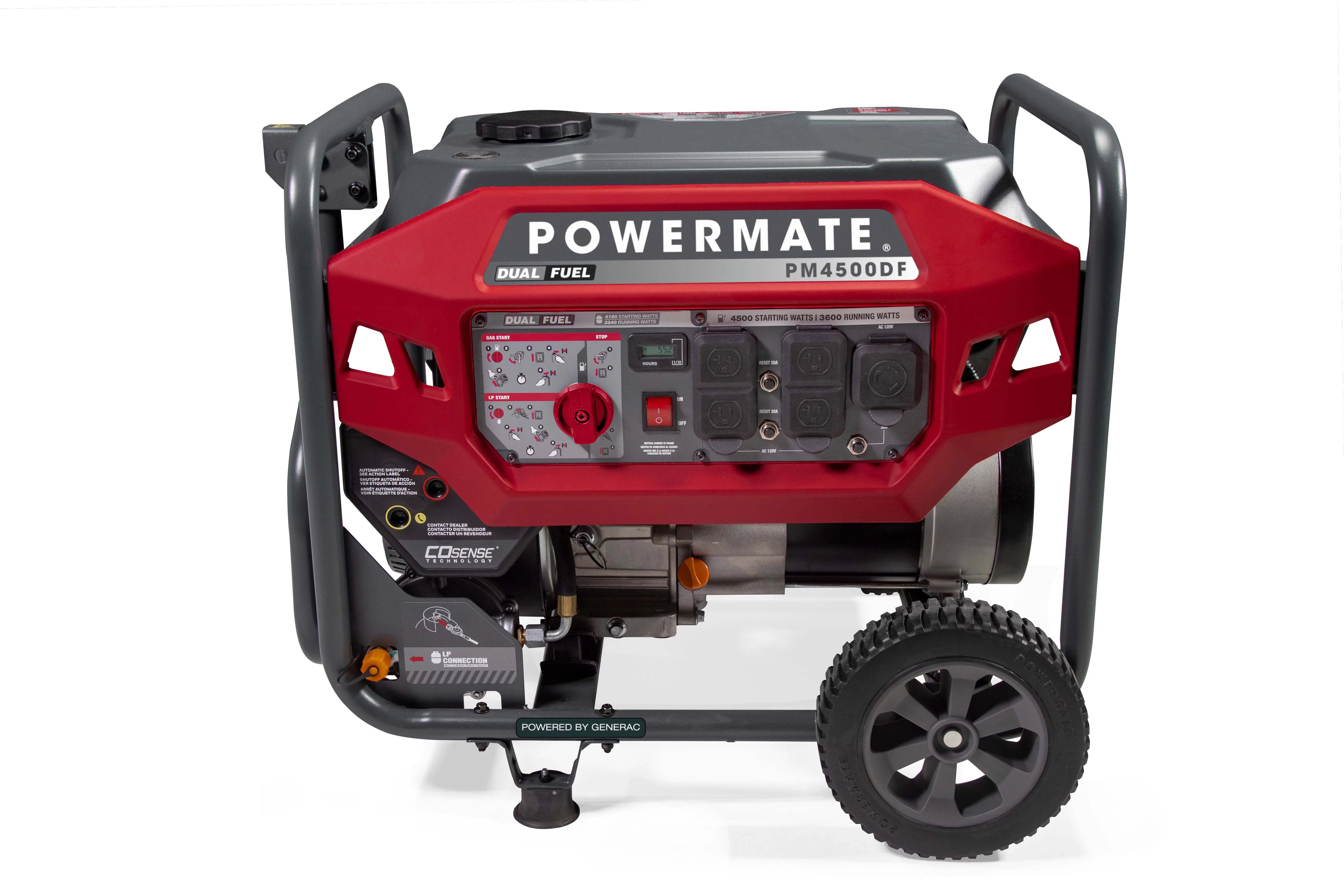 Powermate 4500 Watt Dual Fuel Portable Generator with CoSense 49 State CSA