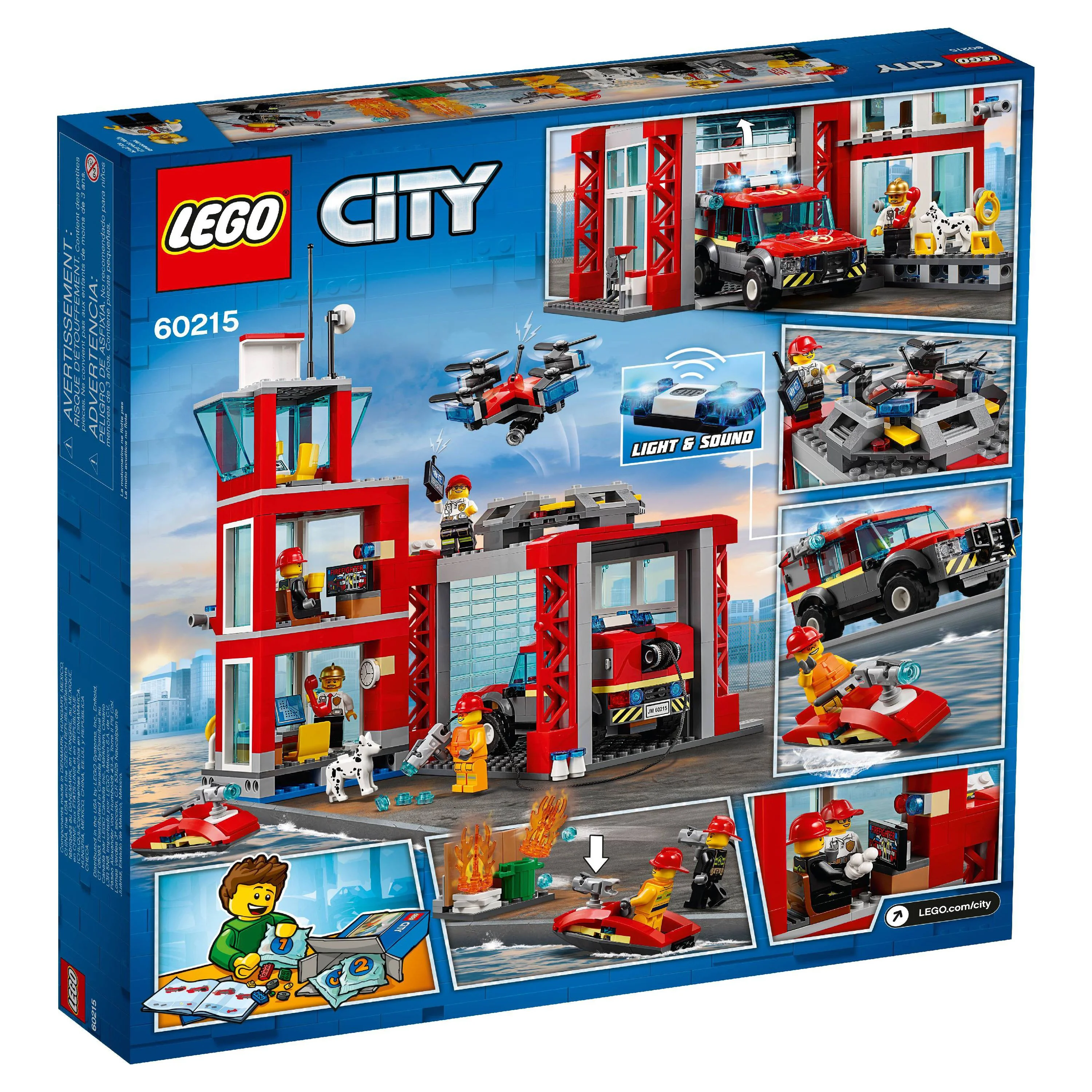 LEGO City Fire Fire Station 60215 Building Set (509 Pieces)