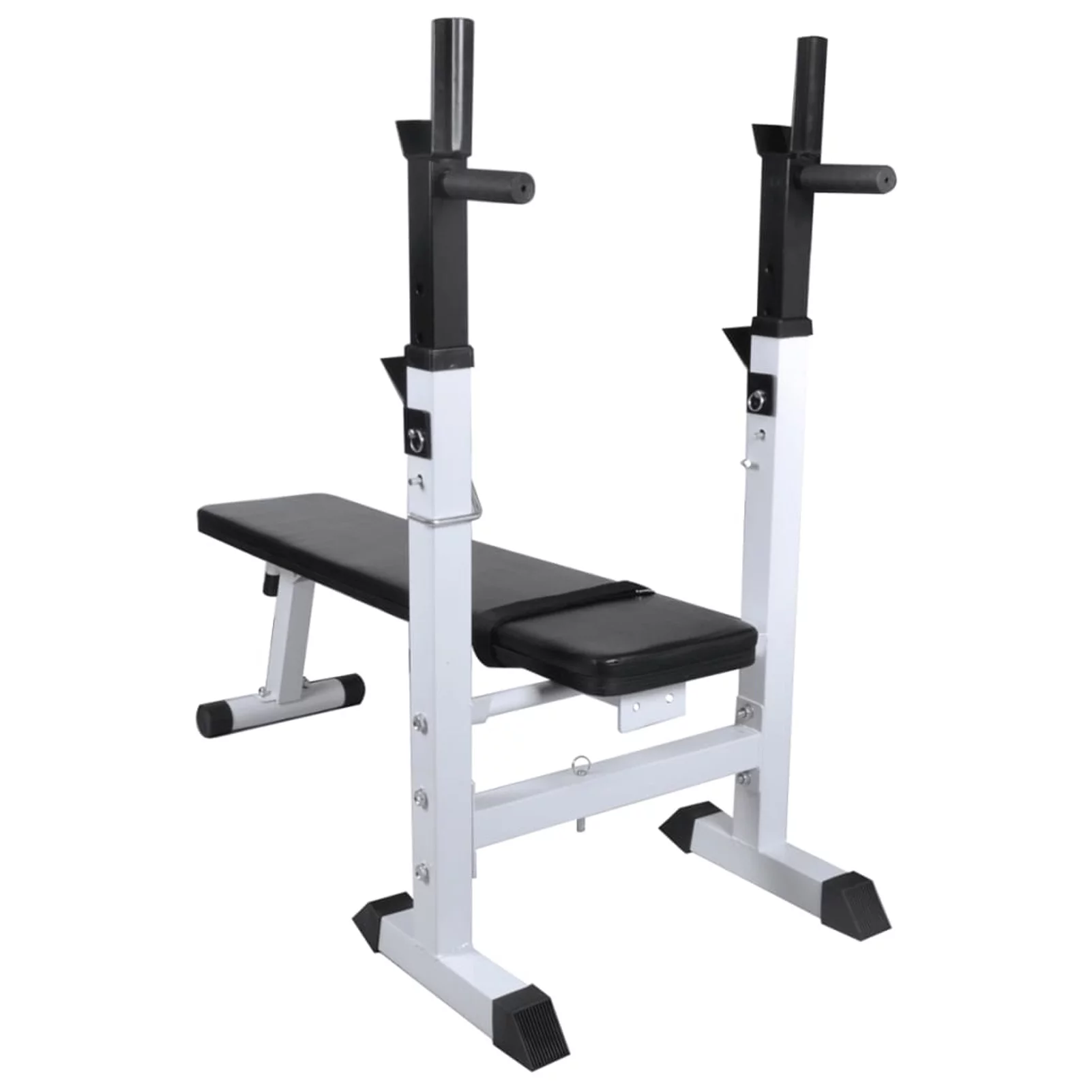 Dcenta Workout Bench with Weight Rack, Barbell and Dumbbell Set 264.6 lb