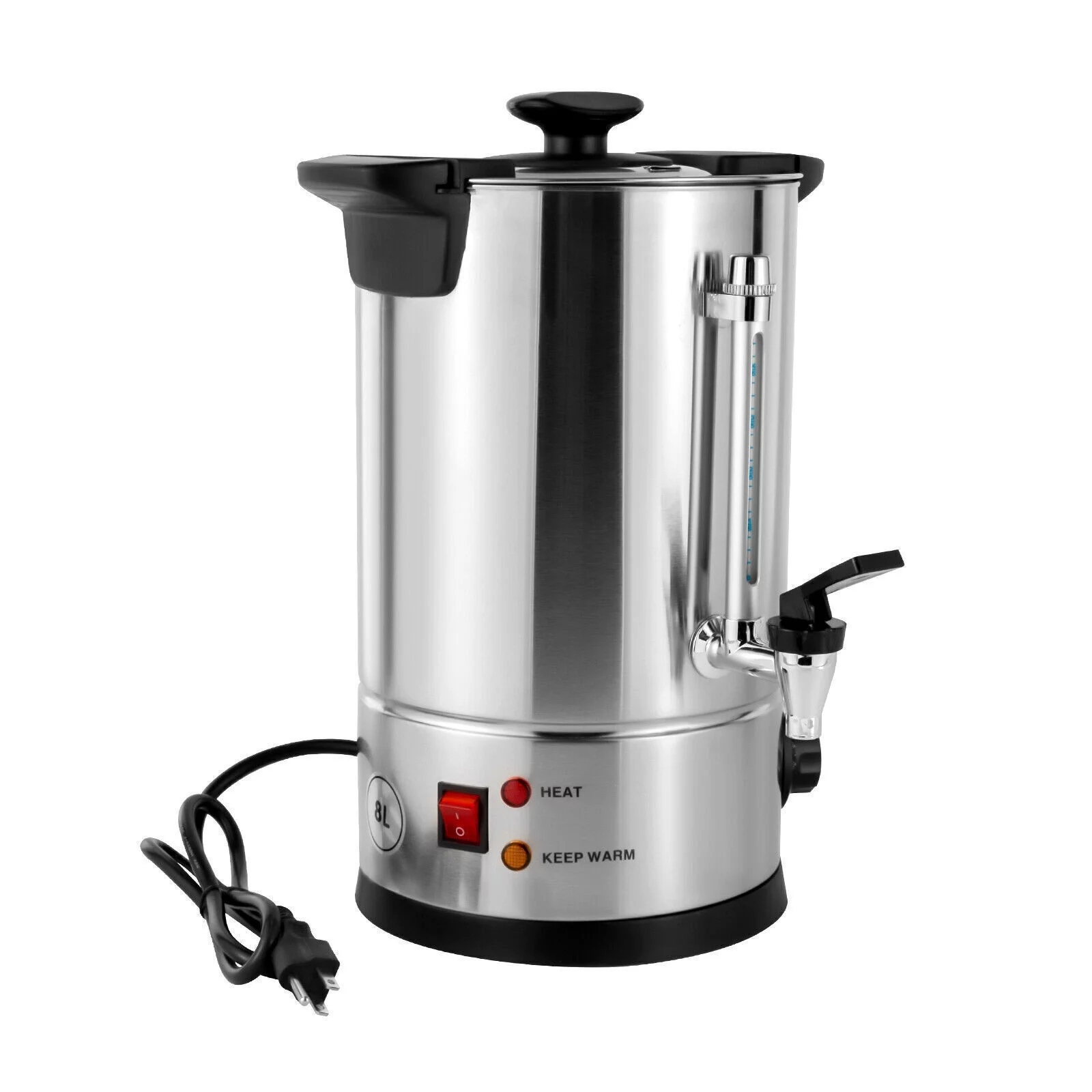 8L/2.11gal Premium Commercial Coffee Machine Large Stainless Steel Coffee Maker