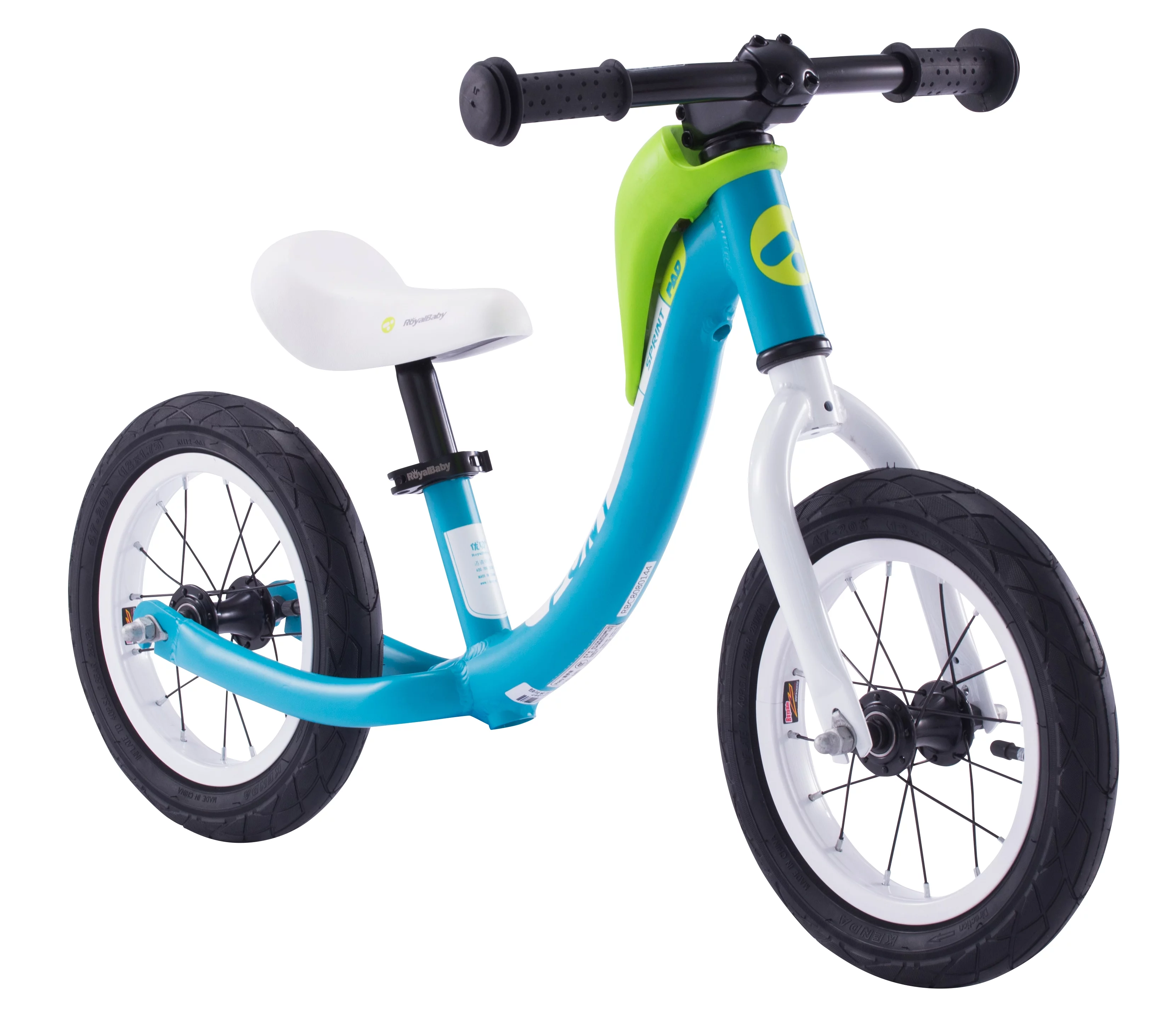 Royalbaby Pony Sport Alloy 12 inch Balance Bike with Carrying Strap, Blue