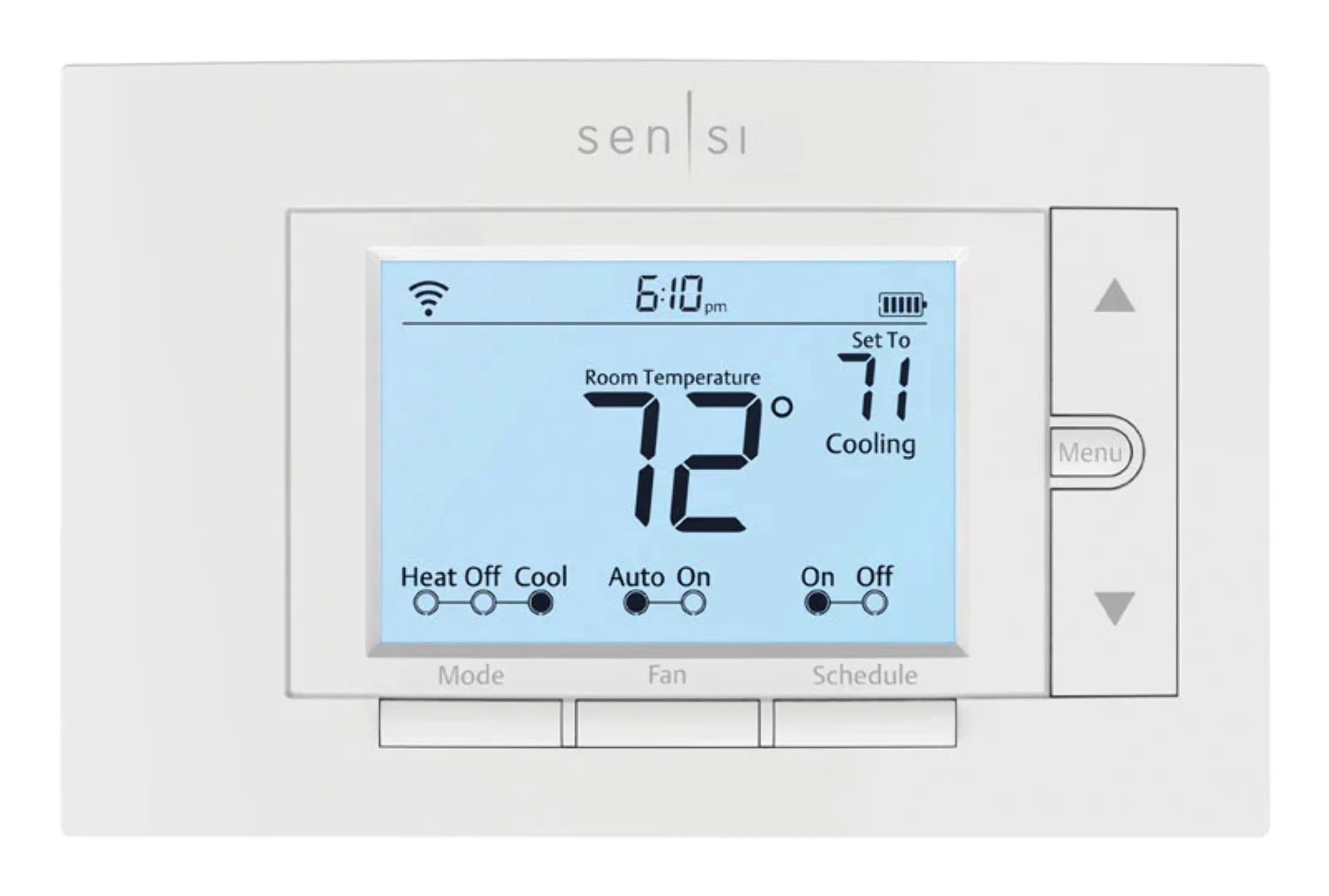 Emerson Sensi Smart Programmable Wi-Fi Thermostat-White