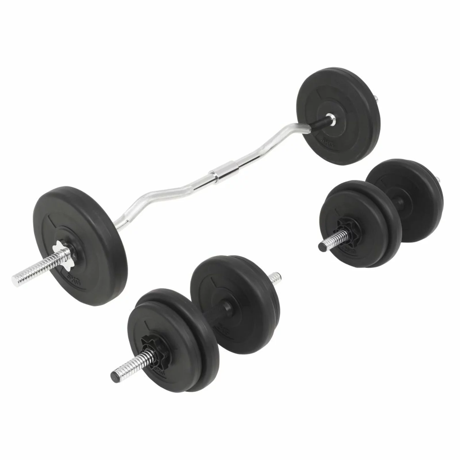 Suzicca Barbell and Dumbbell Set 66.1 lb