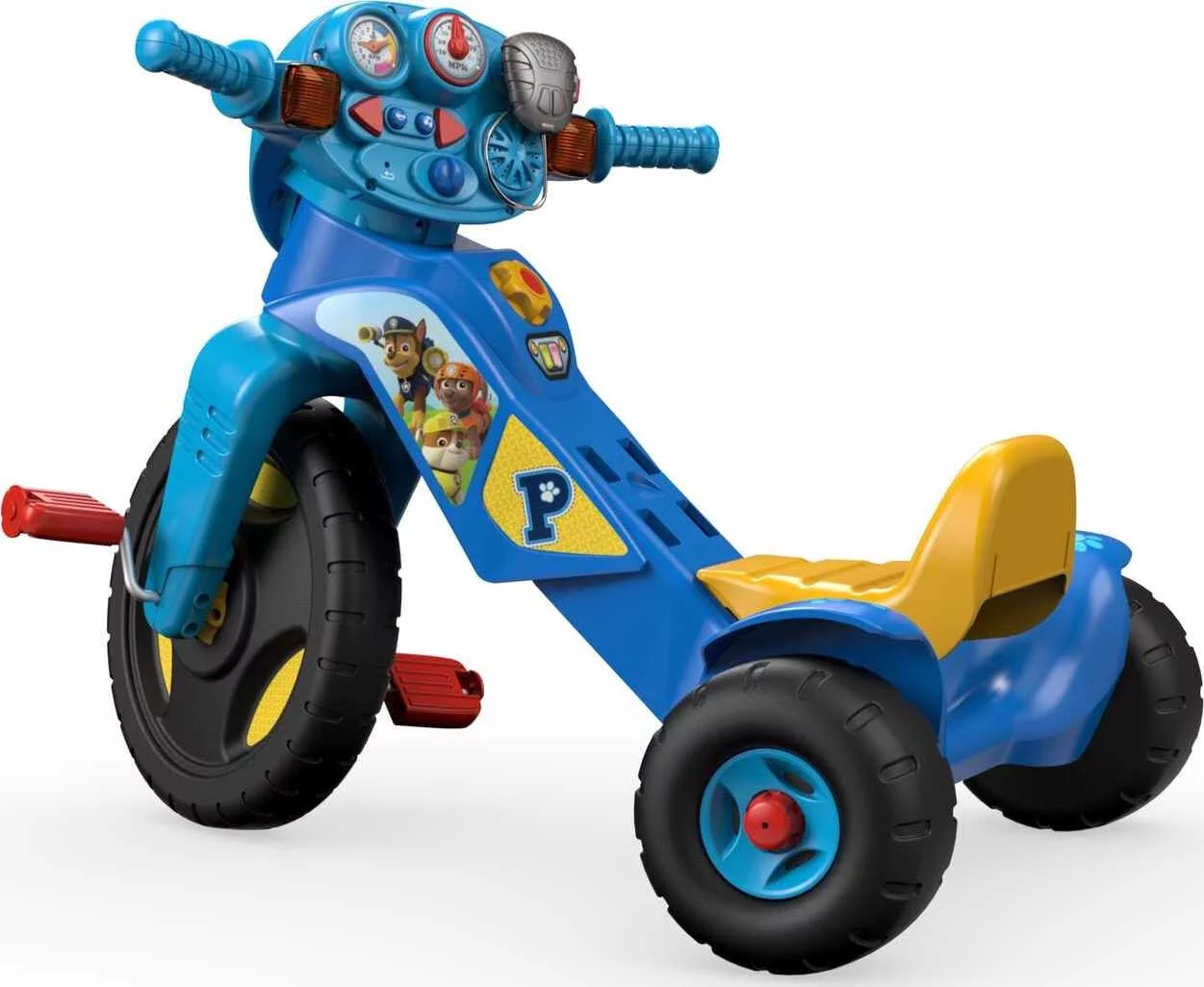 Fisher-Price PAW Patrol Lights & Sounds Trike Push & Pedal Ride-On Toddler Tricycle