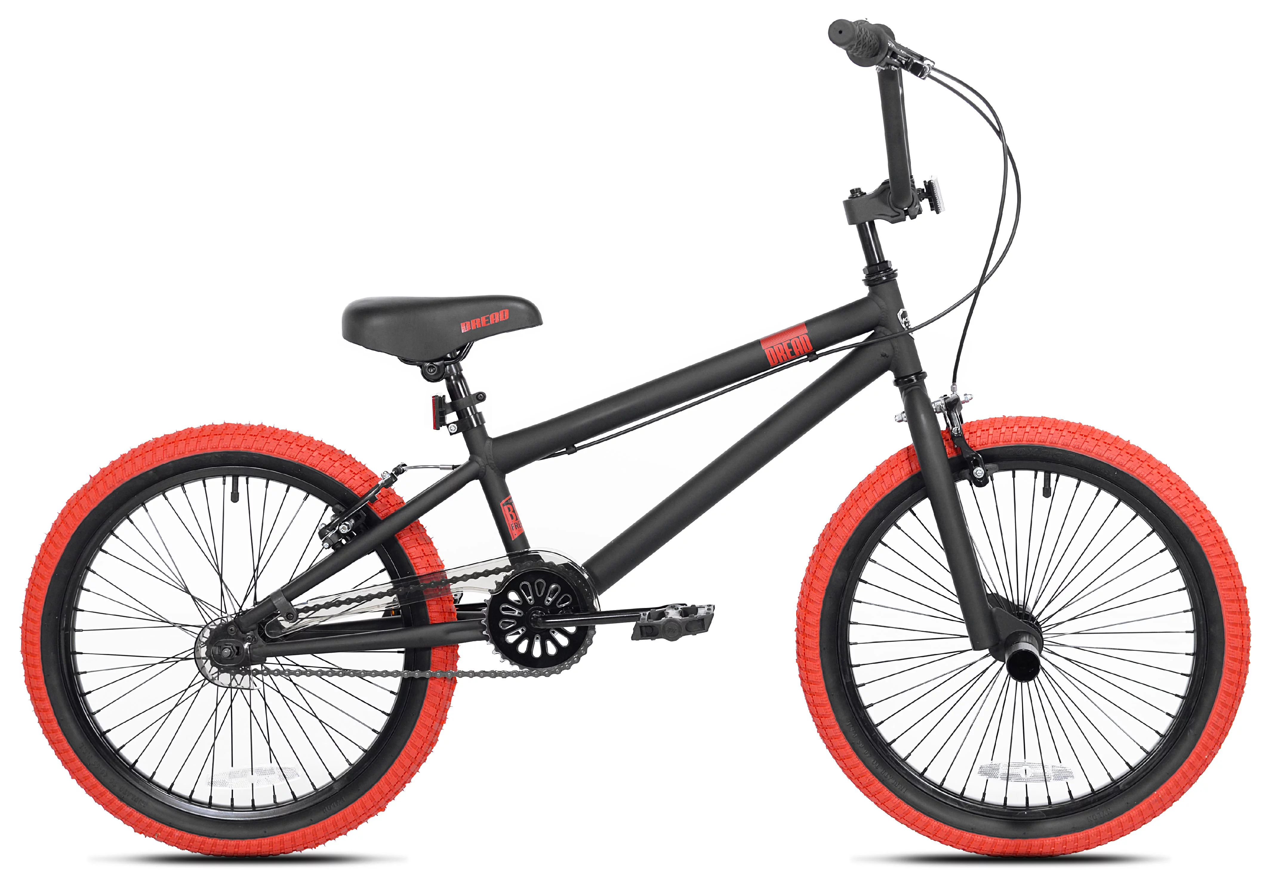 Kent Bicycles 20″ Dread Boy’s BMX Child Bike, Black/Red