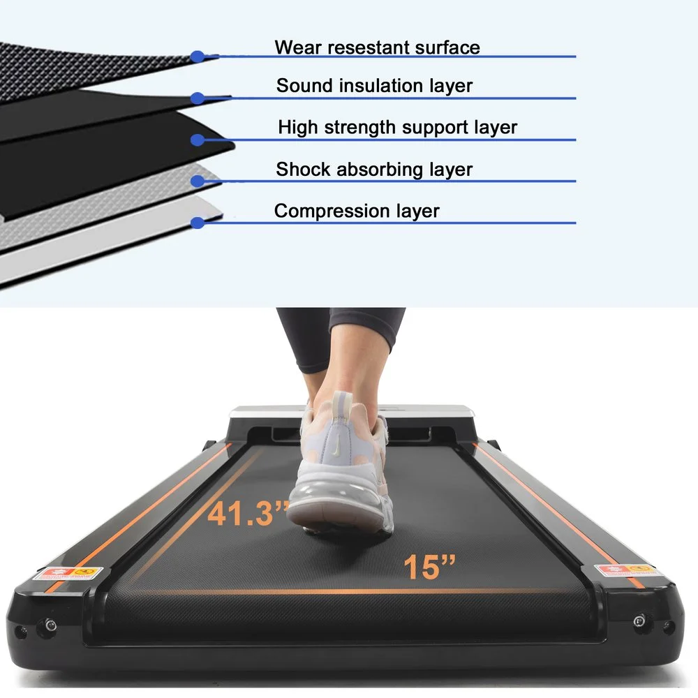 Hassch 2.5HP Slim Walking Treadmill 265LBS Under Desk Treadmill Electric Treadmill with APP (Installation Free)