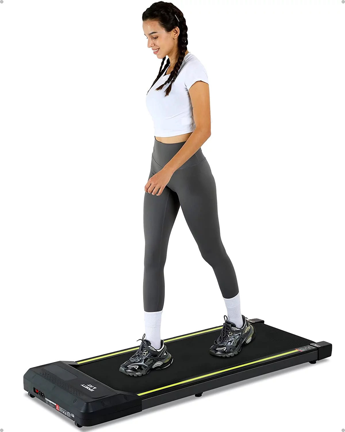 Towallmark Treadmills for Home, Walking Pad Treadmill with Bluetooth Speaker & Remote Control, Slim & Portable ,Gray