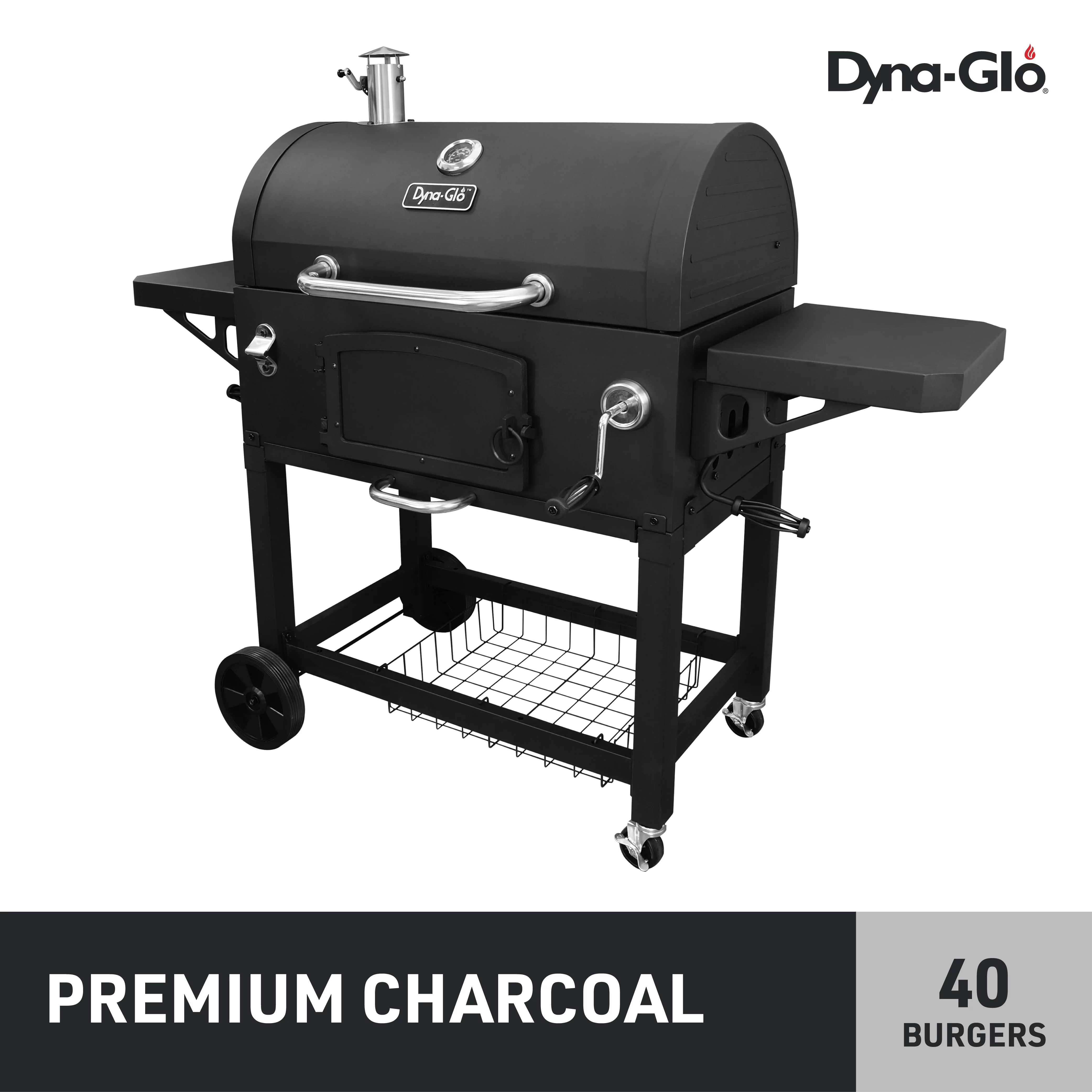 Dyna-Glo X-Large Heavy-Duty Charcoal Grill – 32 in. W- 816 sq.in. of Cooking Area Black