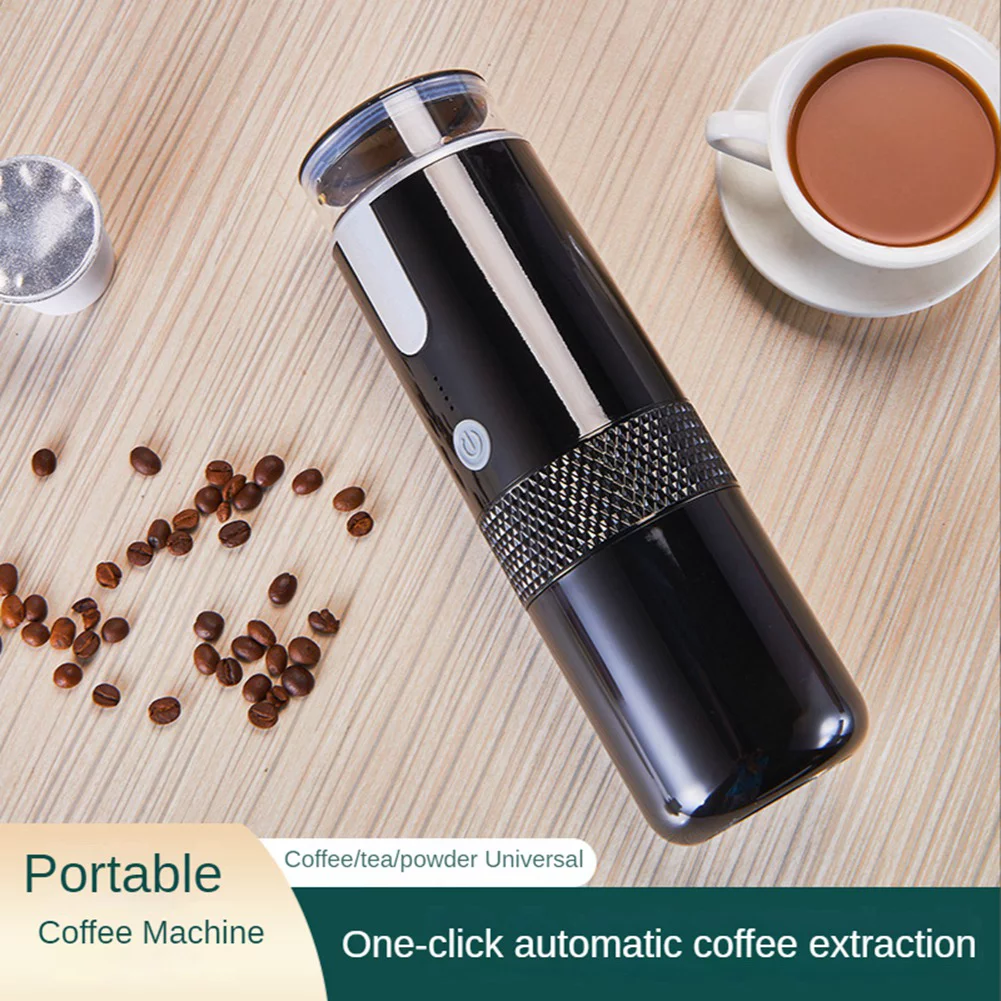 Portable Wireless Electric Coffee Machine Built-in Battery Rechargeable Outdoor Travel Car Home Automatic Coffee Maker