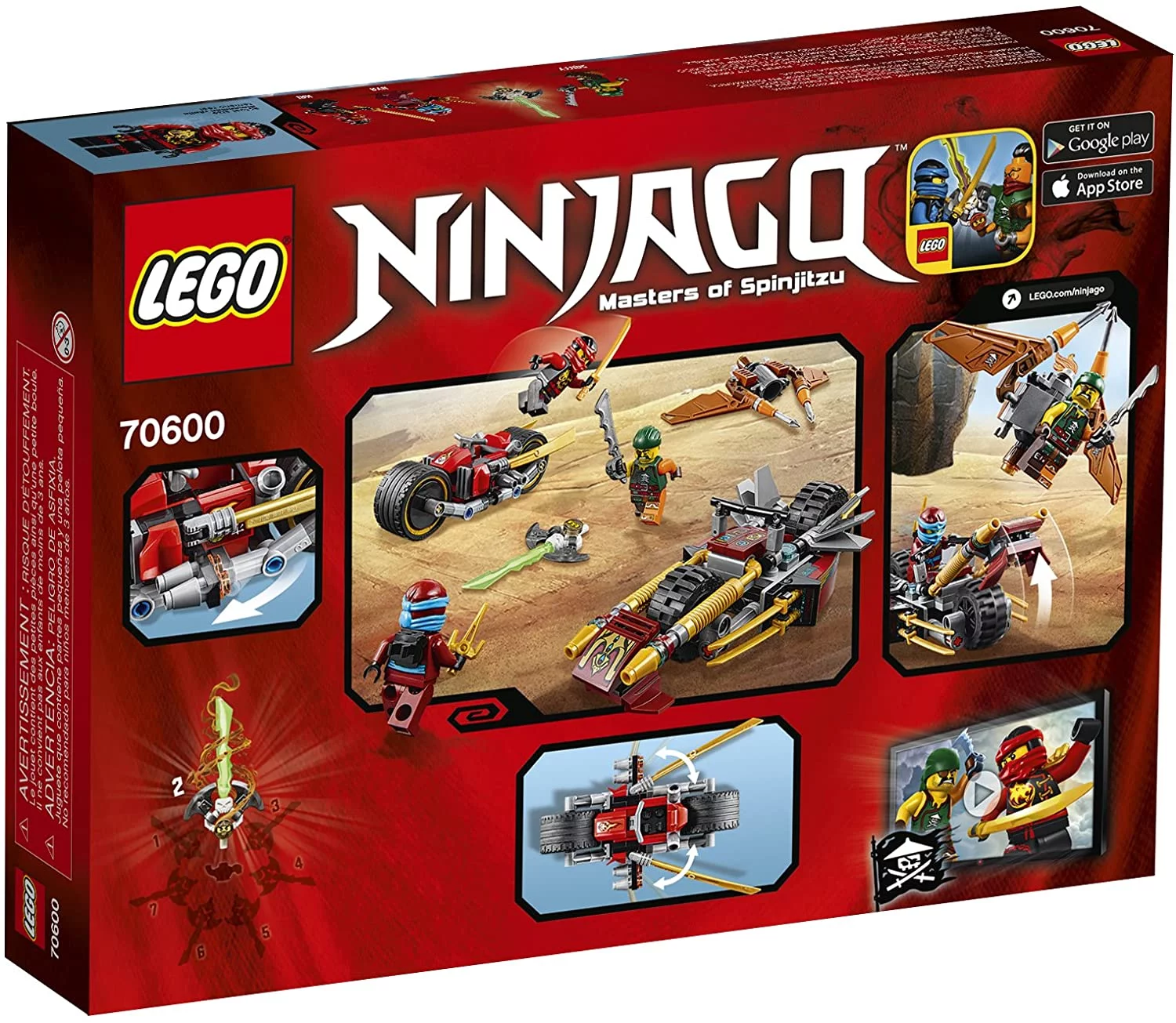 LEGO Ninjago Ninja Bike Chase 70600