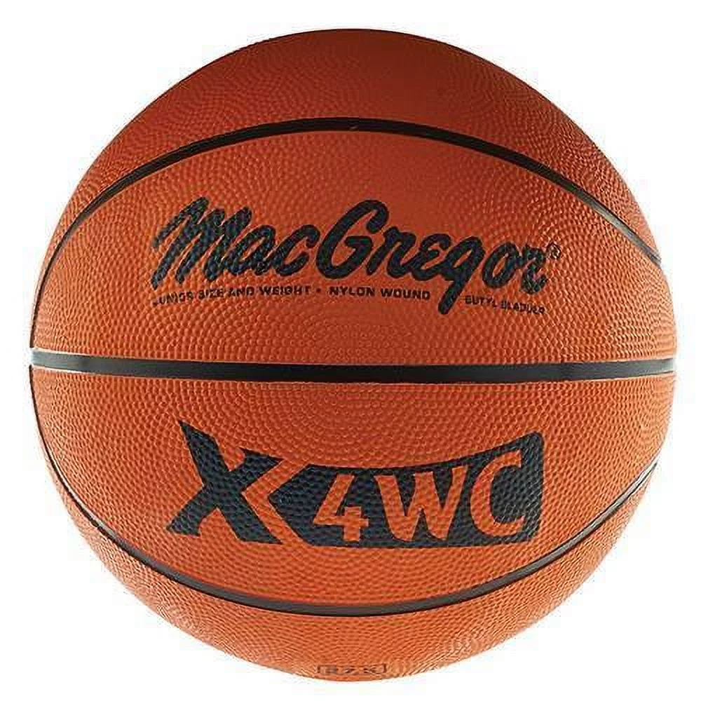 MacGregor X4WC Junior Size, 27.5 In. Rubber Basketball