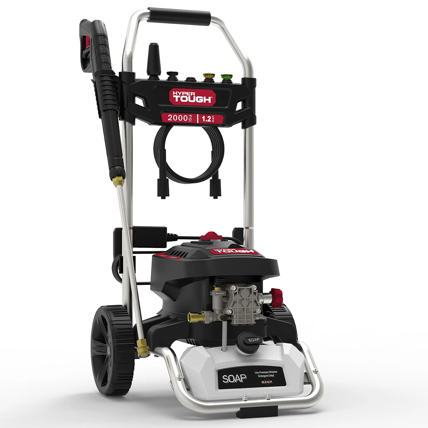 Hyper Tough 2000 PSI at 1.2 GPM  120 V 60HZ 1800W Electric Powered  Cold Water Pressure Washer