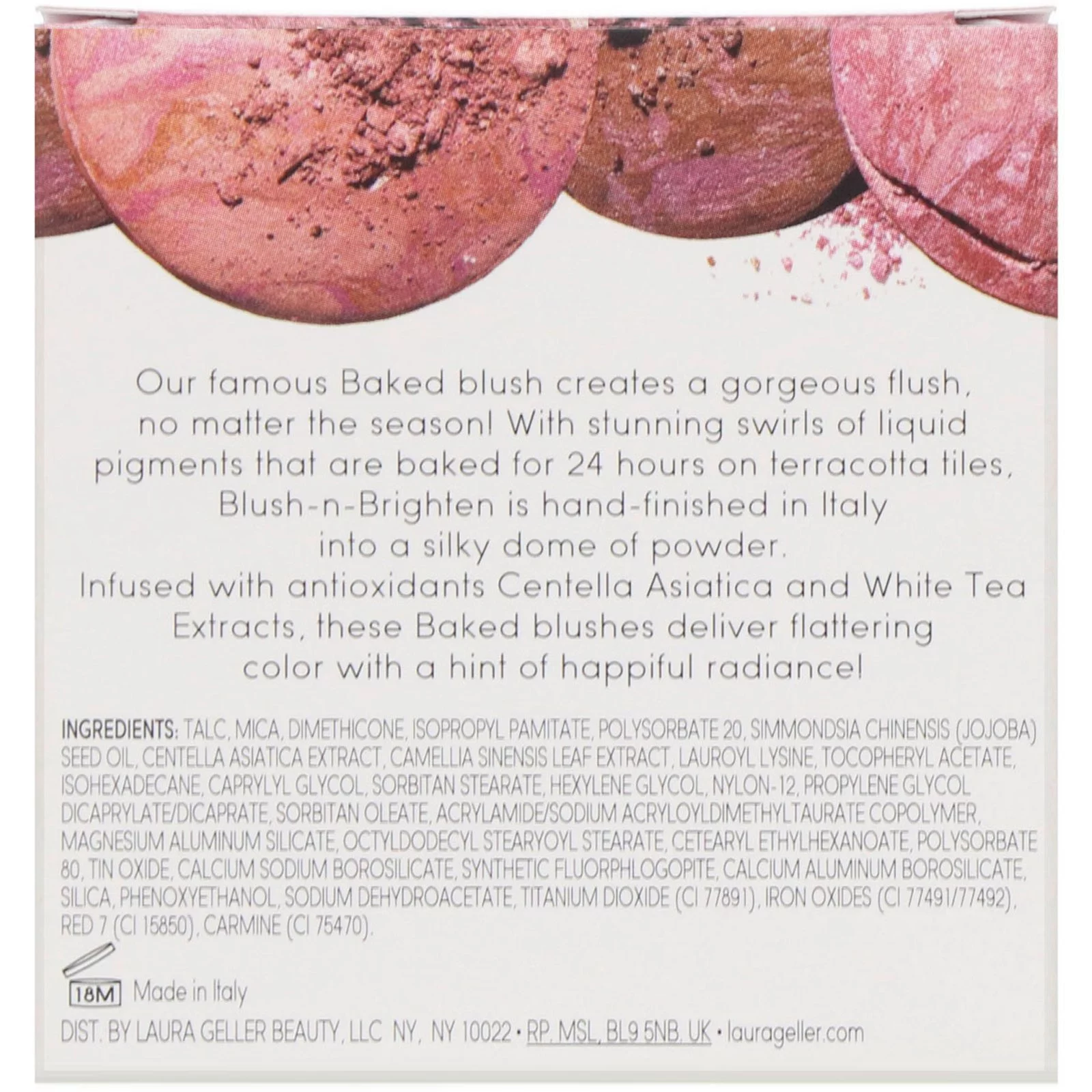 Laura Geller New York Baked Blush-N-Brighten Powder Blush, Tropic Hues, 0.16 oz