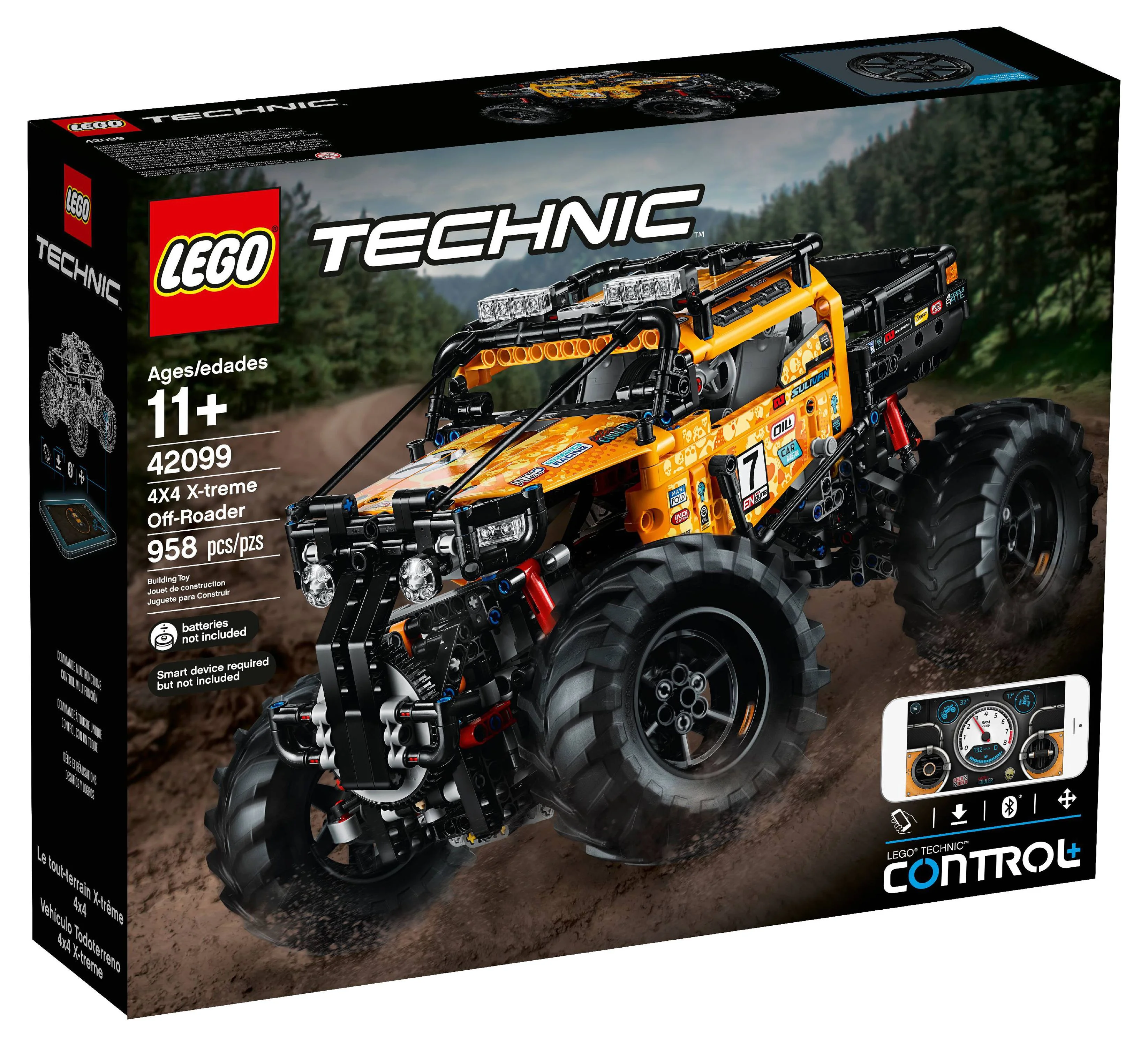 LEGO Technic 4X4 X-treme Off-Roader 42099 STEM Toy Truck Model (958 Pieces)