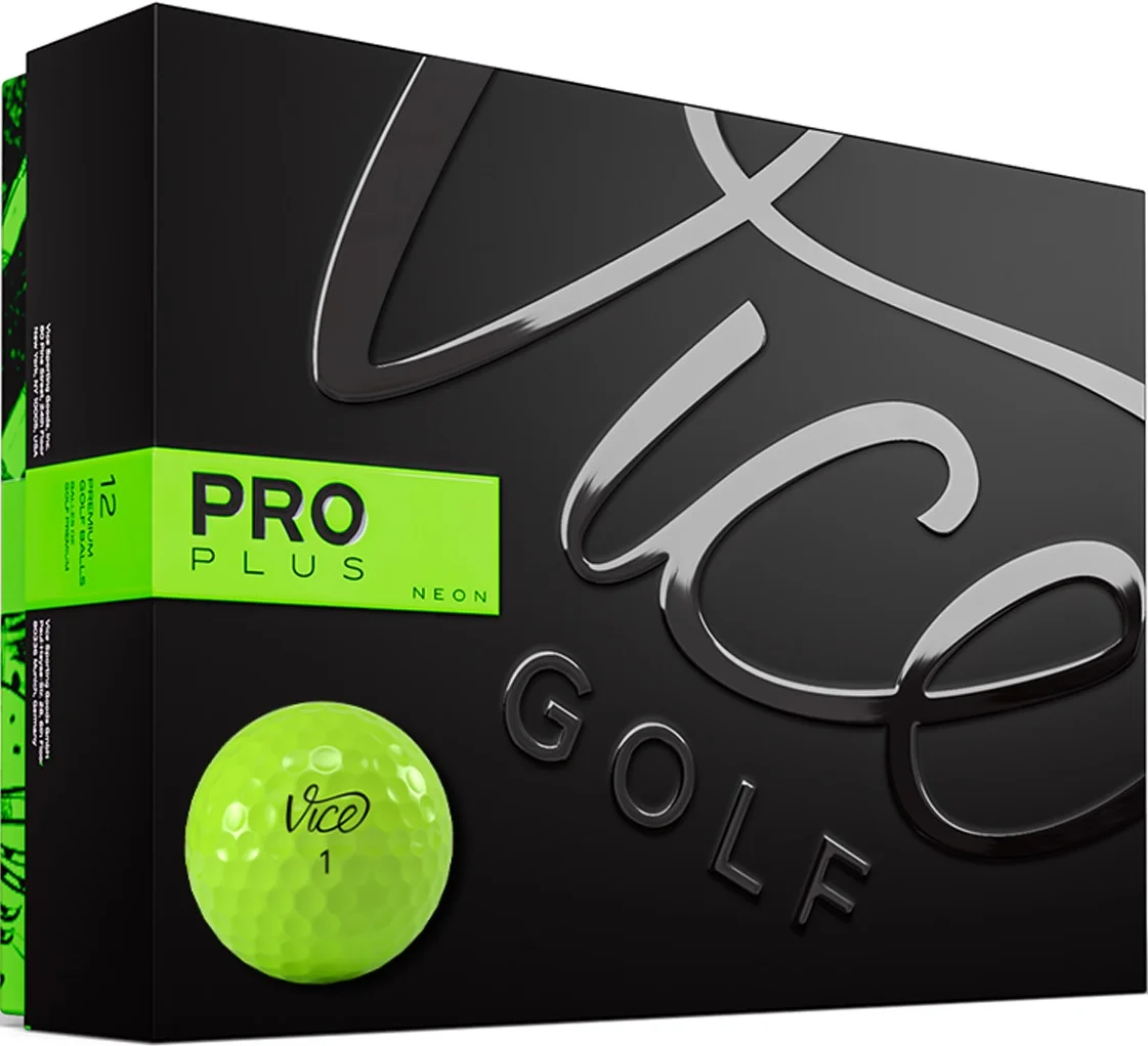 Vice Golf Pro Plus White Golf Ball – 1 Dozen