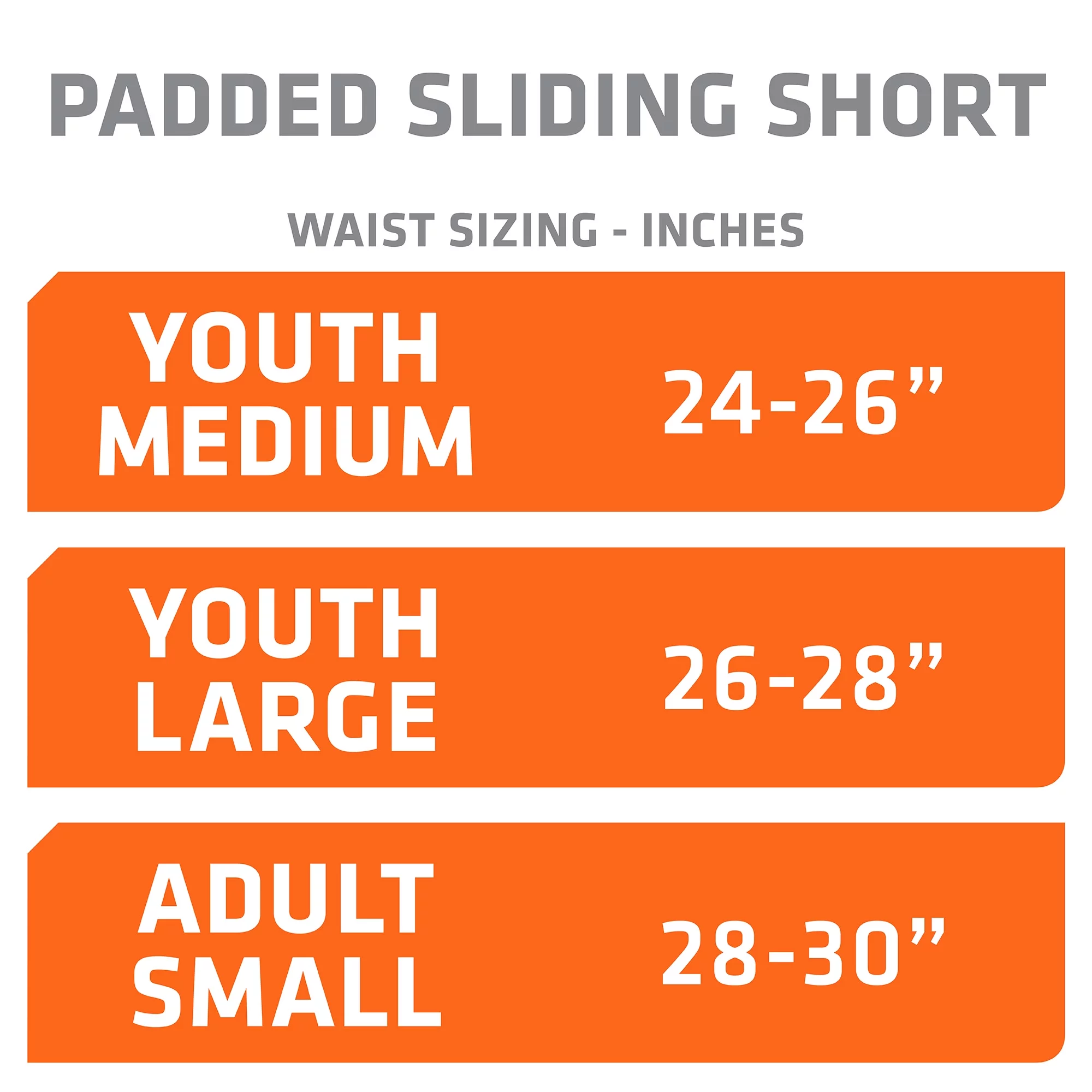 Shock Doctor Padded Baseball Sliding Short – White – Youth Medium