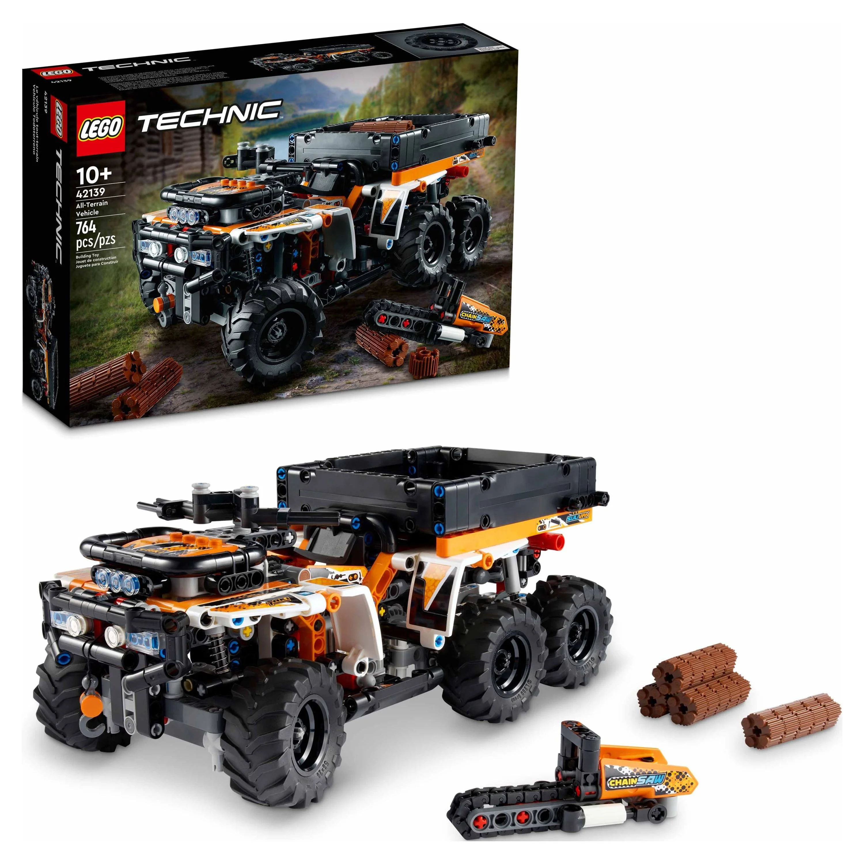 LEGO Technic All-Terrain Vehicle 42139, 6-Wheeled Off Roader Model Truck Toy, ATV Construction Set, Birthday Gift Idea for Kids, Boys and Girls