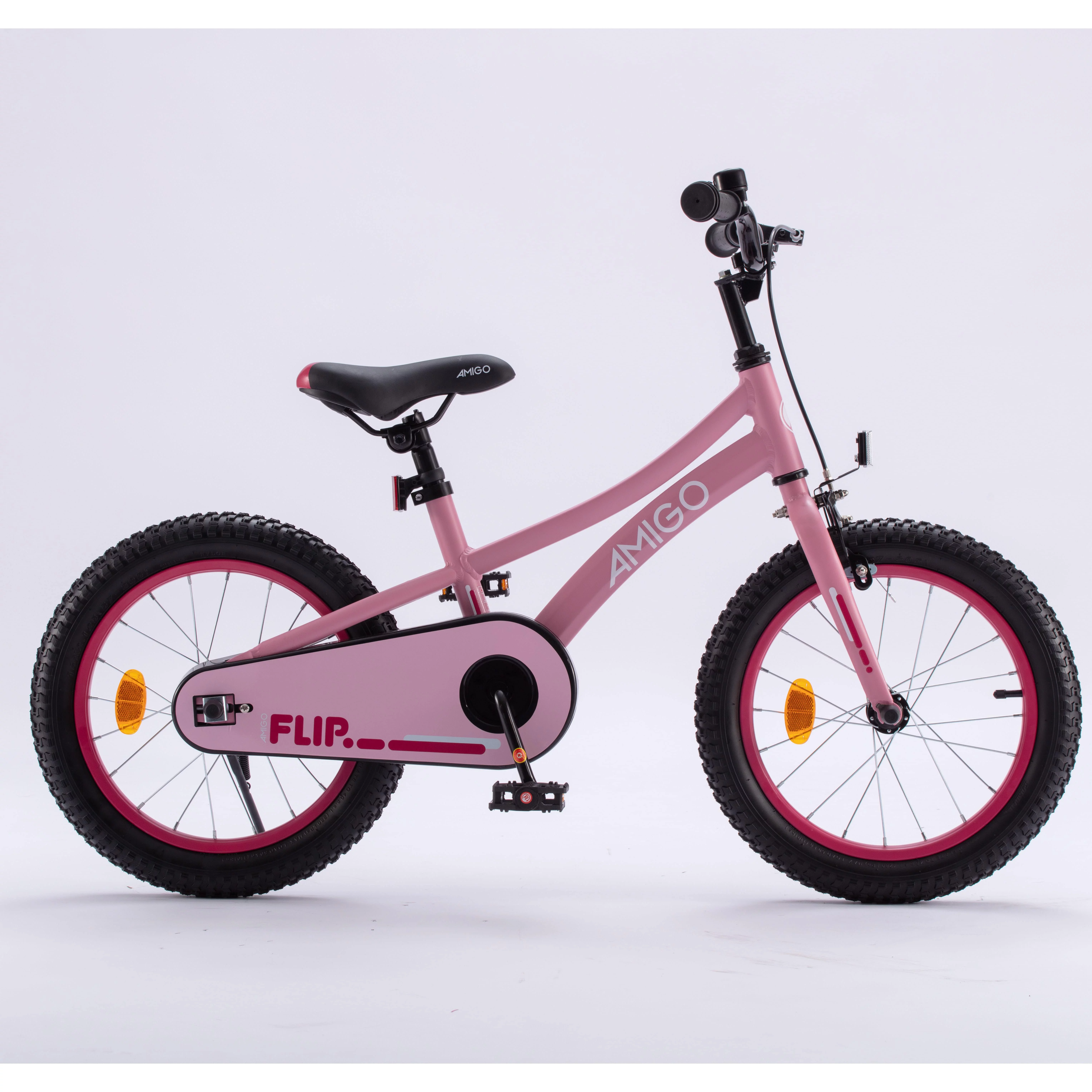 RoyalBaby Galaxy Kids Bike Boys Girls 18 Inch Bicycle with Kickstand Purple