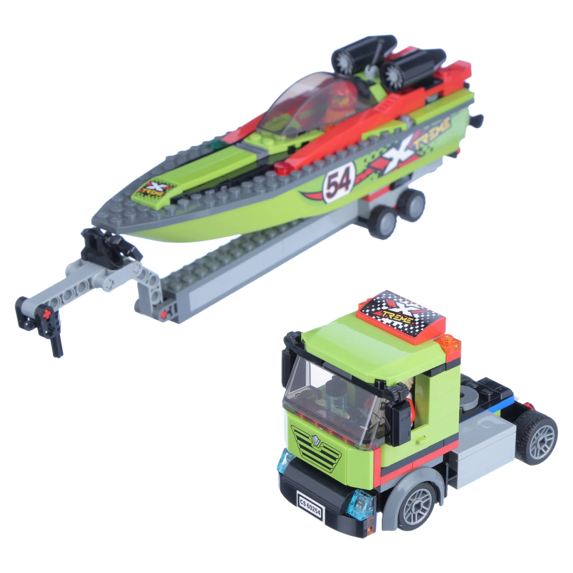 LEGO City Race Boat Transporter 60254 Vehicle Building Set for Kids (238 Pieces)