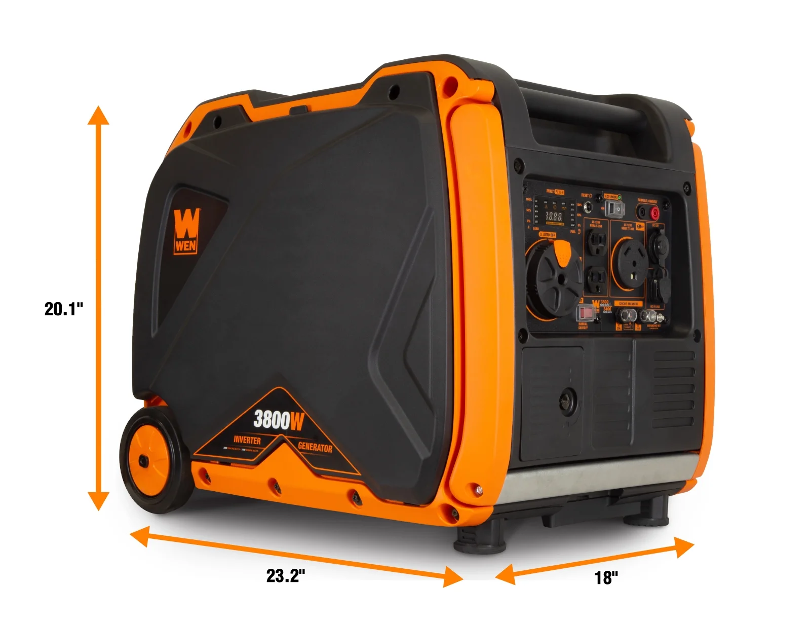 WEN Super Quiet 3800-Watt RV-Ready Portable Inverter Generator with Fuel Shut-off and Electric Start