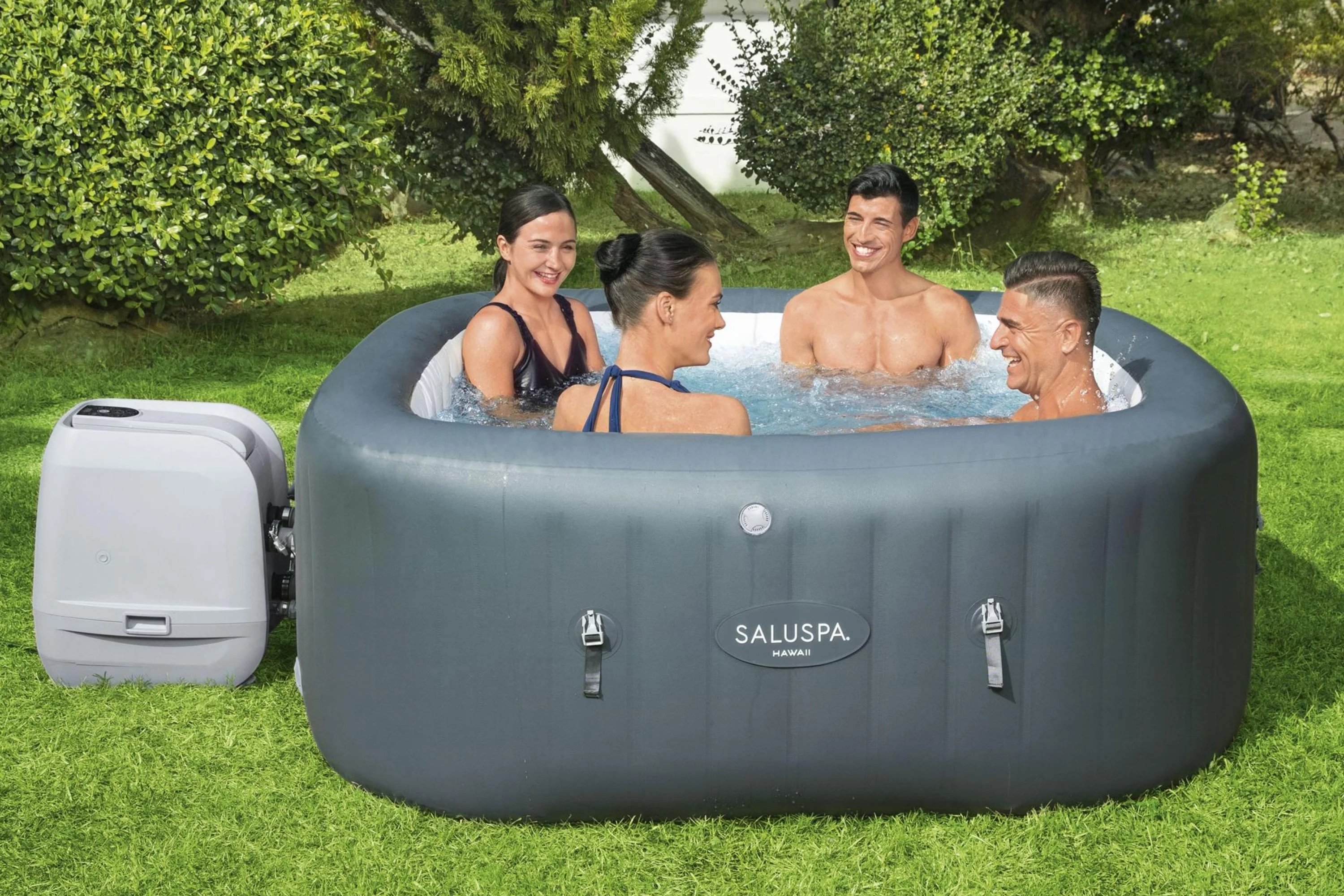 Bestway SaluSpa 6 Person 8 Jet Outdoor Inflatable Hot Tub