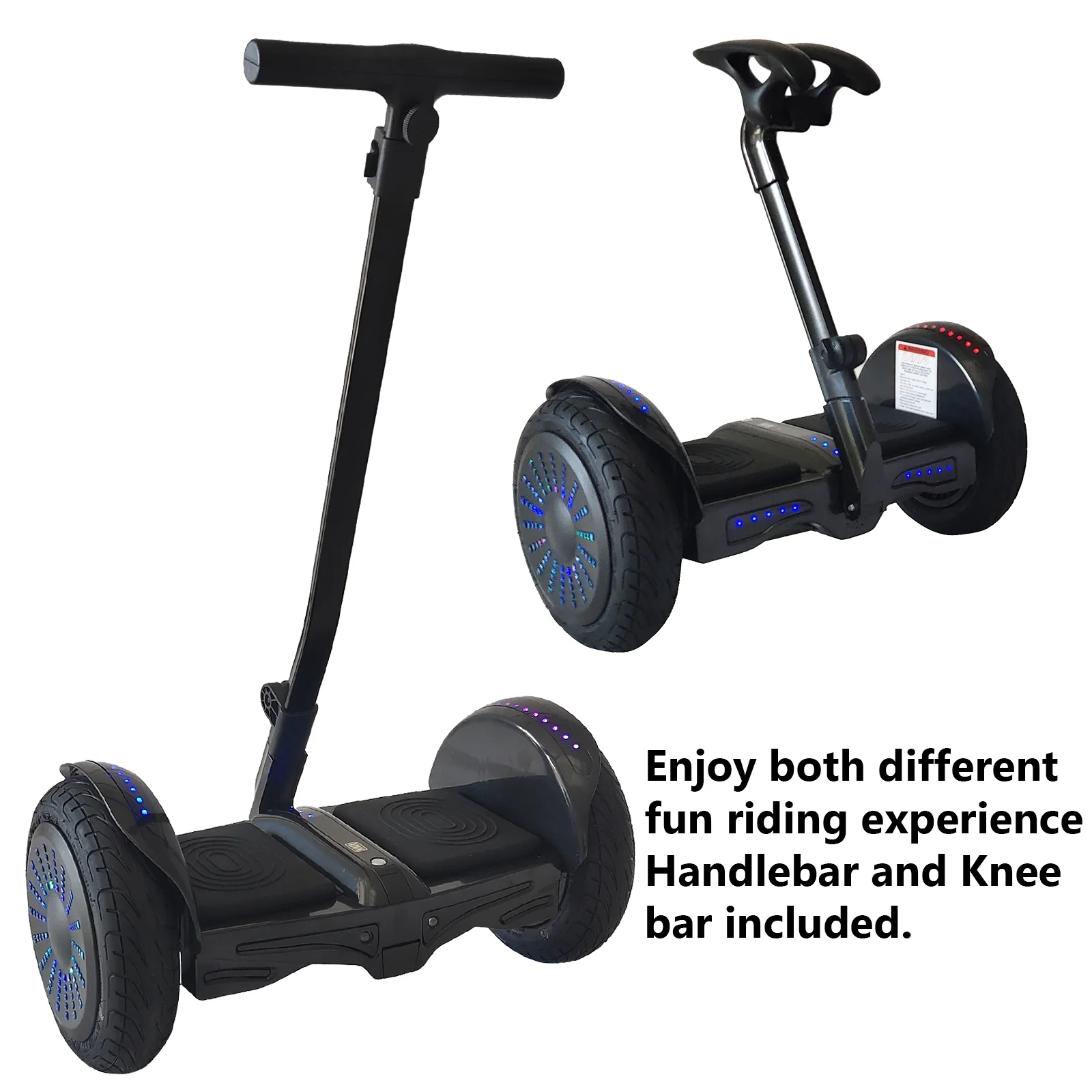 Ez Scooter Depot Smart Self-Balancing Electric Scooter, 10 In. Tires, Bluetooth App Control, Black