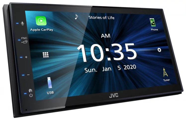 JVC KW-M560BT 6.8″ Bluetooth Digital Media Car Play/Android Auto Receiver+Camera