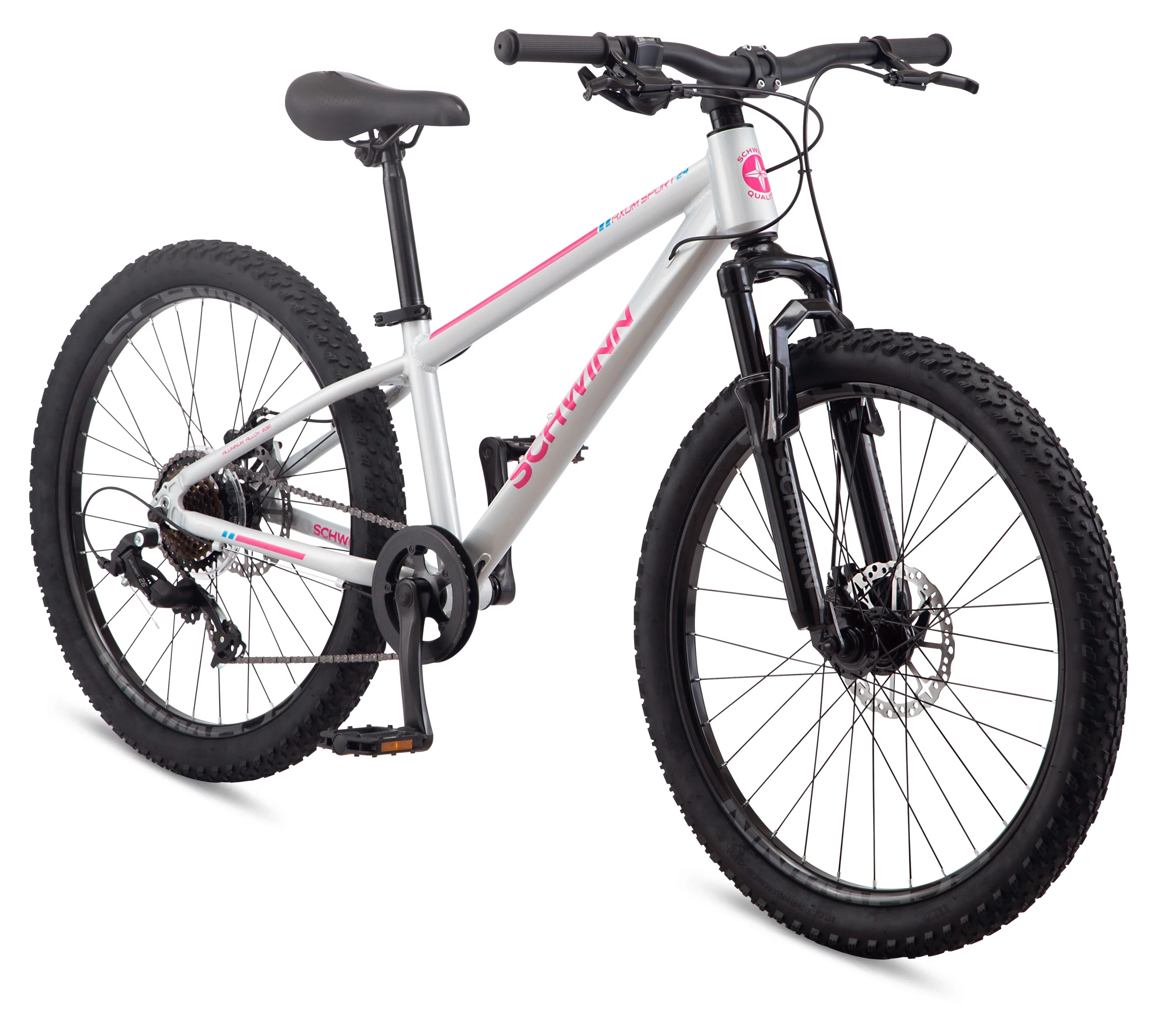 Schwinn 24-in. Axum Sport Kids Unisex Mountain Bike, Gray